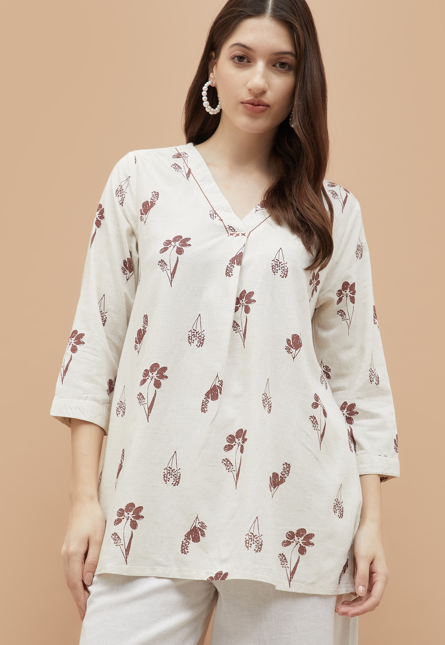 MELANGE Floral Print Tunic-picture-13
