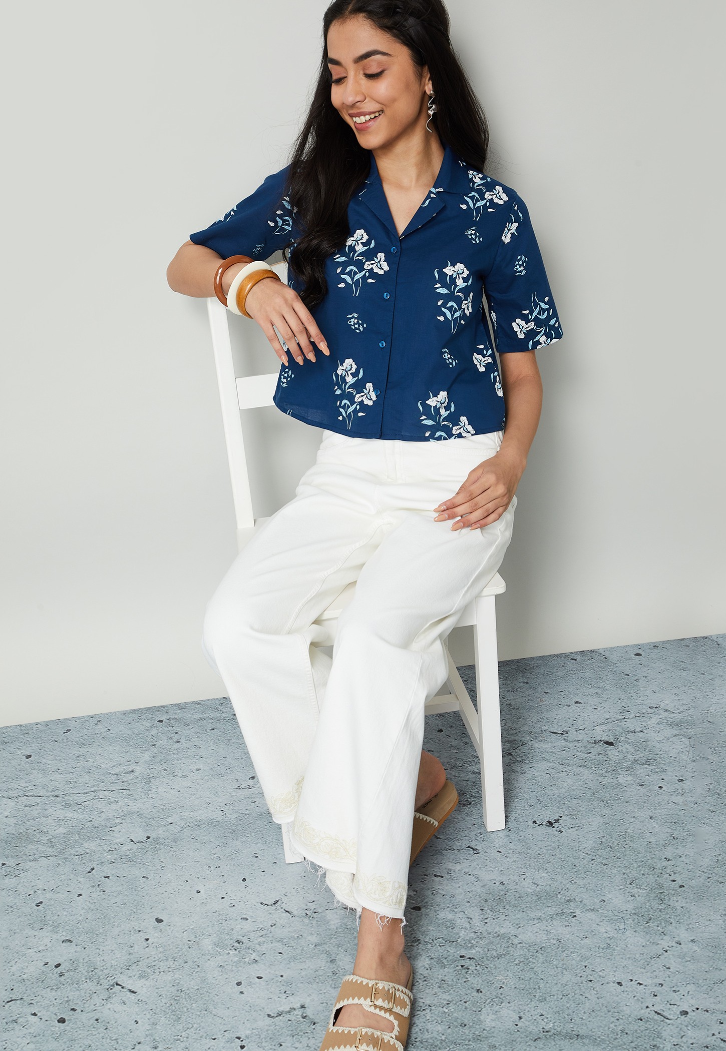 COLOUR ME Floral Print Shirt Style Tunic-picture-11