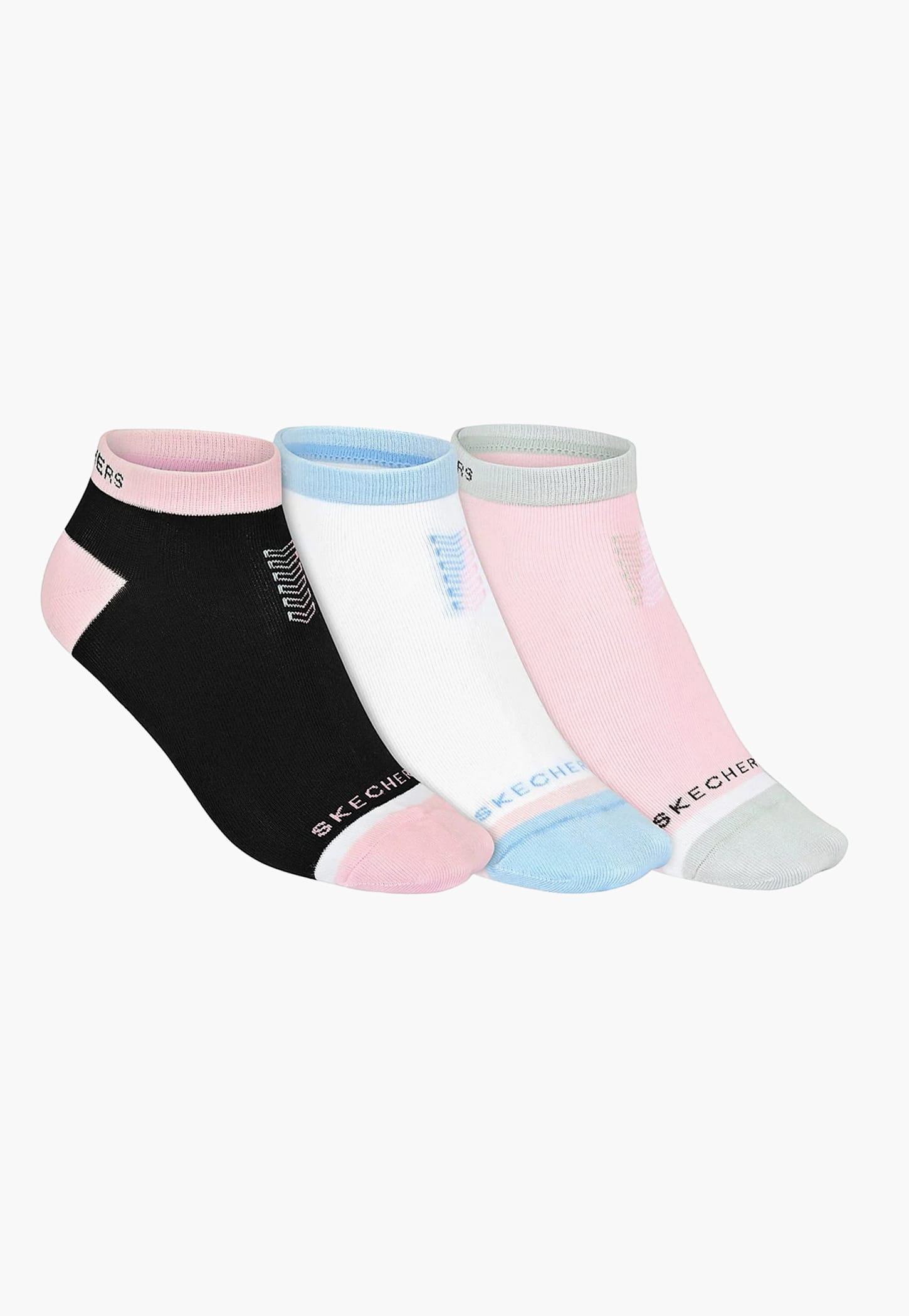 SKECHERS Colourblocked Ankle Length Socks - Pack of 3-picture-28