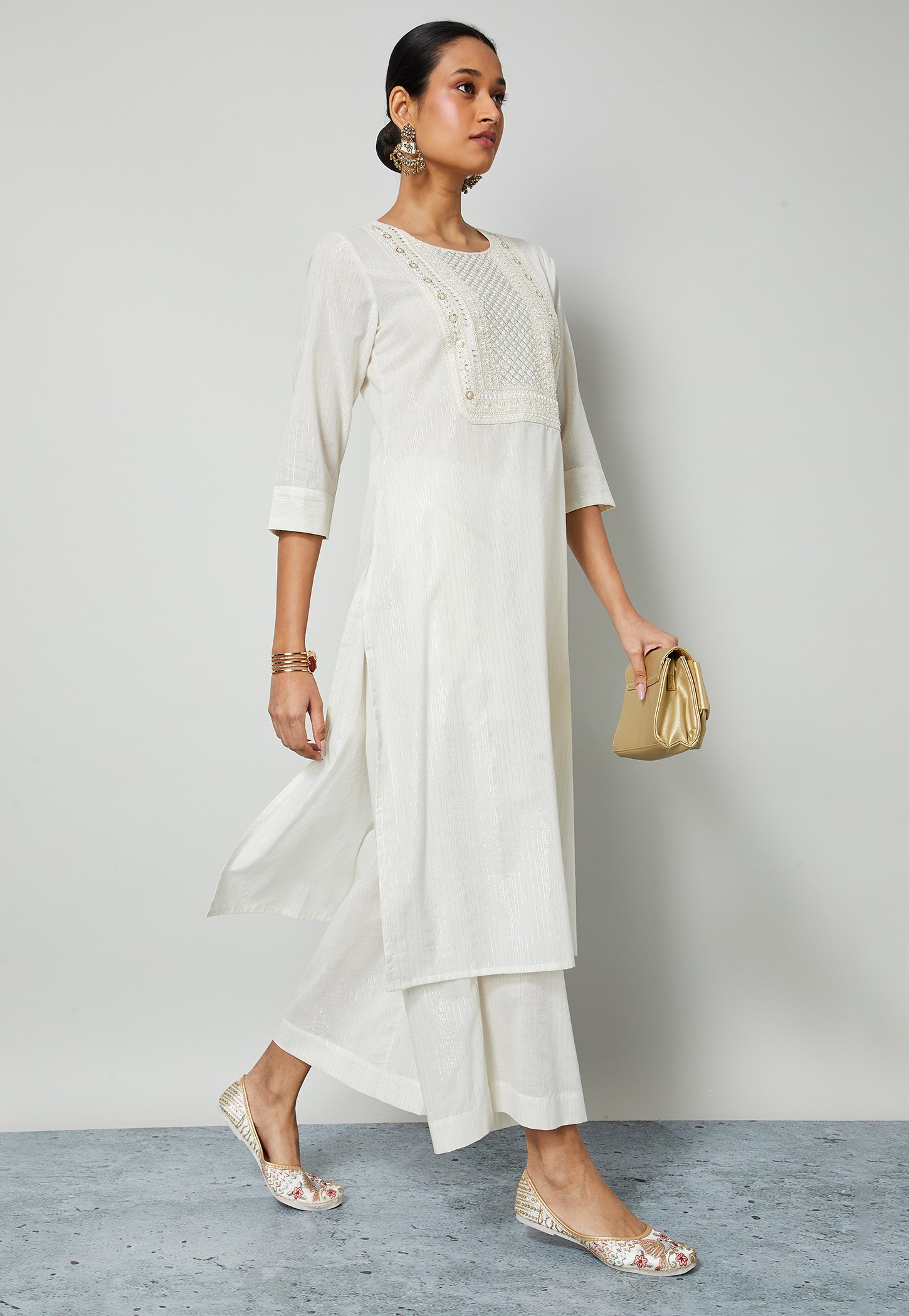 MELANGE Embroidered Kurta Set-picture-32