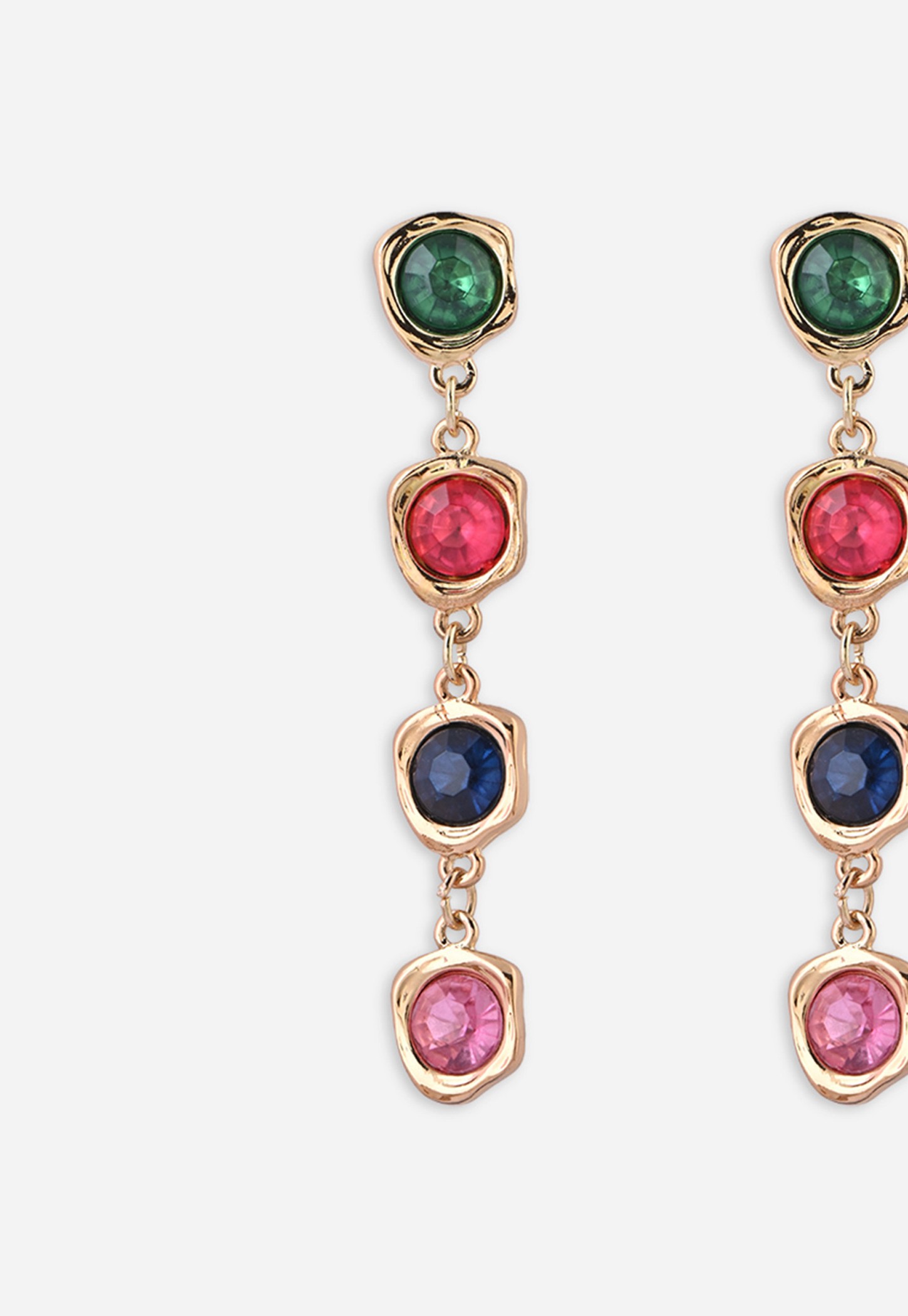 TONIQ Multi-Stone Drop Earrings-image-18
