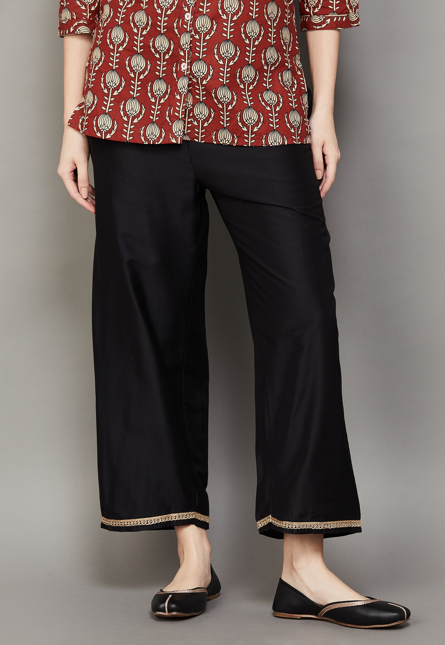 BIBA Solid Palazzos-picture-30