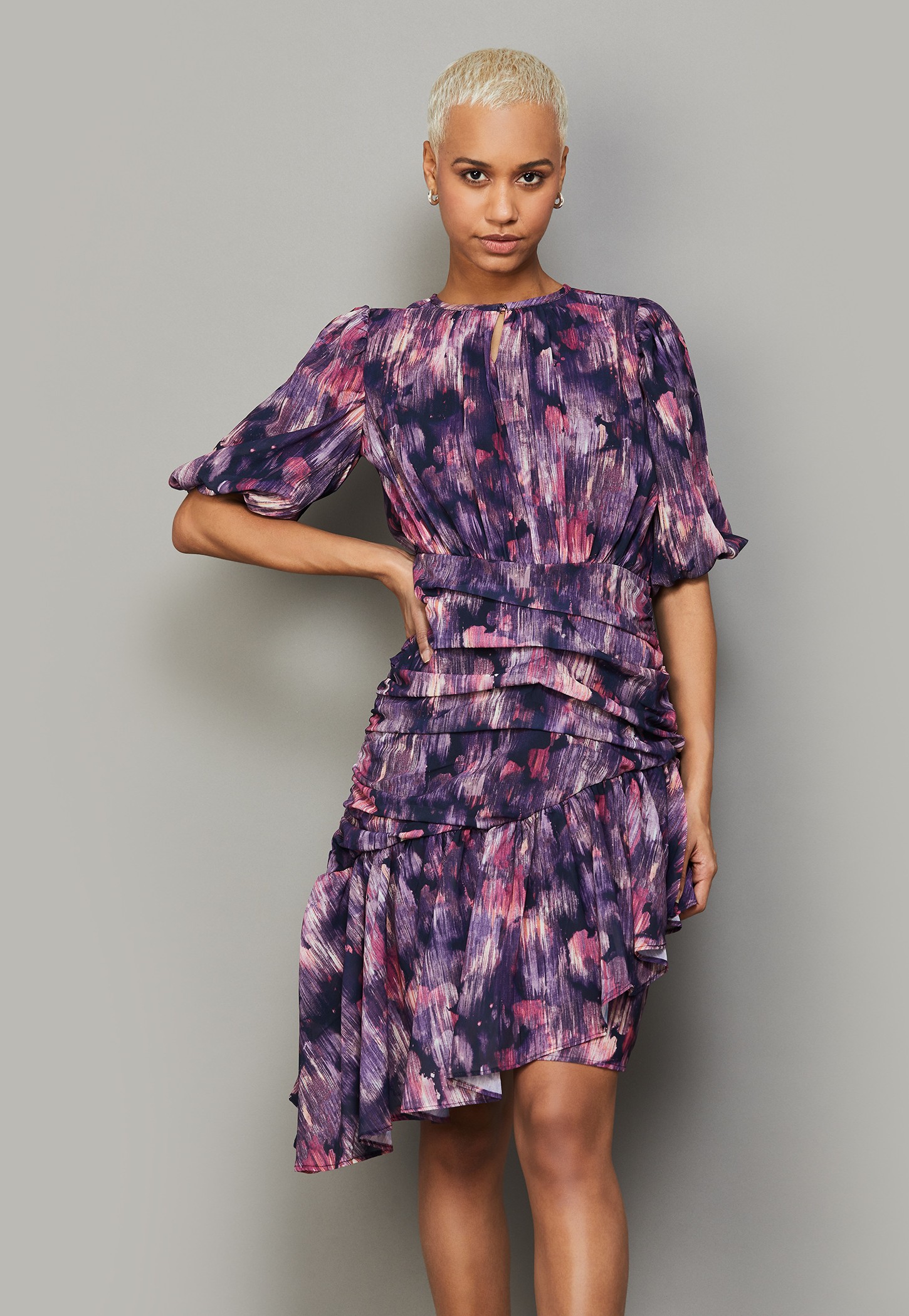 AND Printed Asymmetric Midi Dress-picture-17