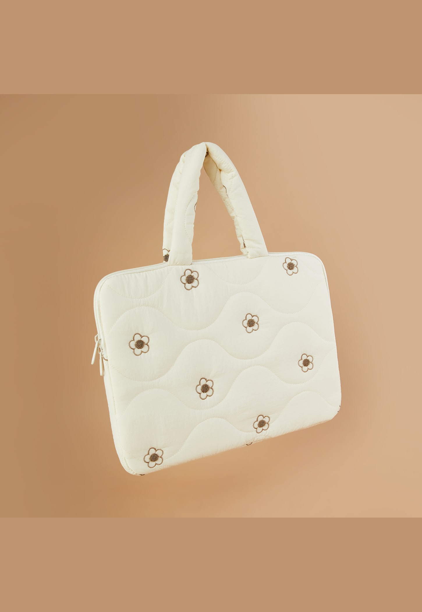 FAME FOREVER Floral Embroidered Laptop Sleeve-image-3