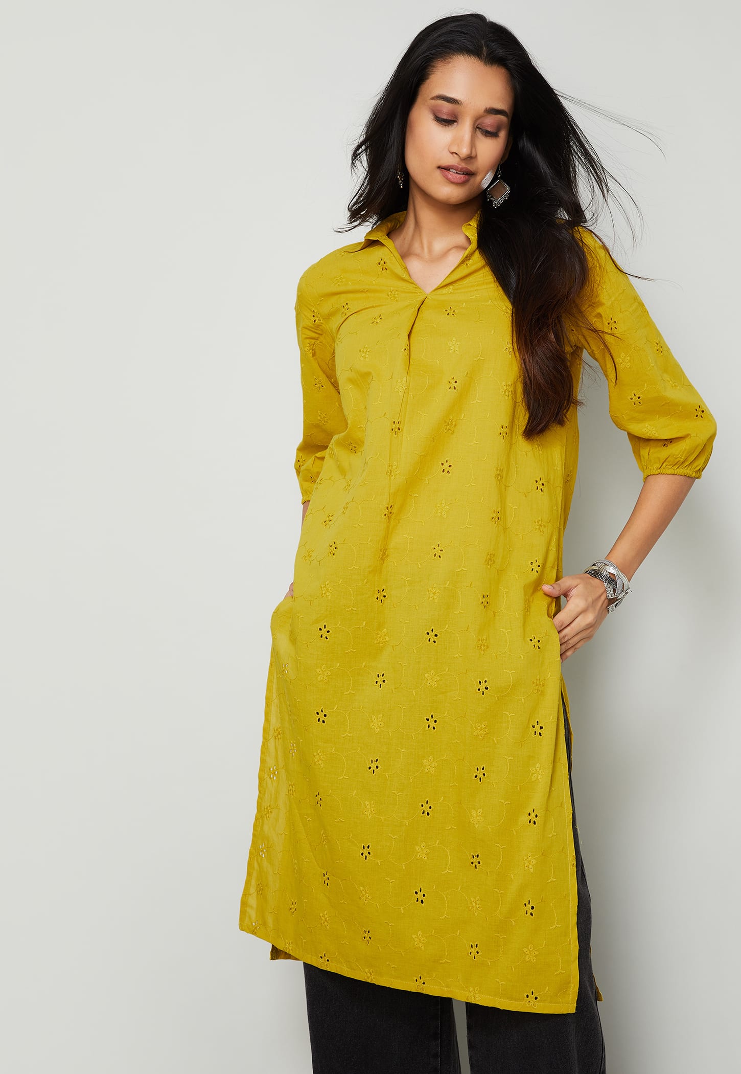 MELANGE Schiffli Straight Kurta-picture-51