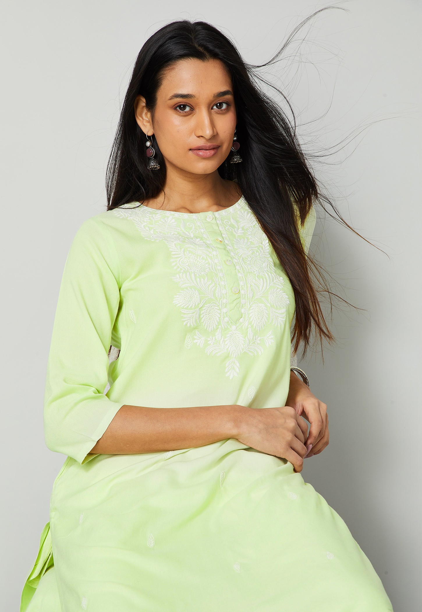MELANGE Embroidered Straight Kurta-picture-40