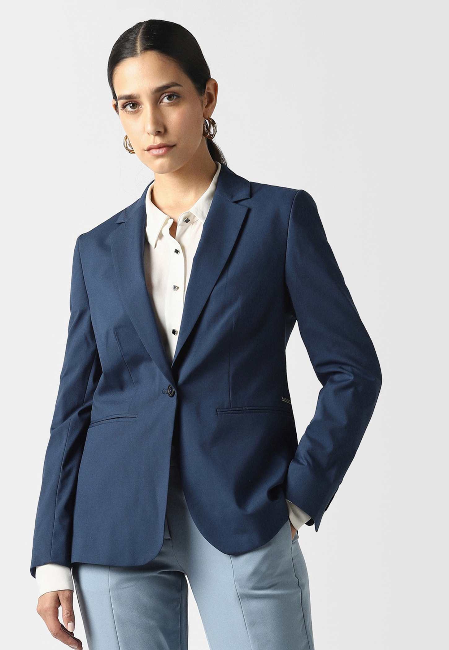 VAN HEUSEN Solid Single-Breasted Blazer-picture-19