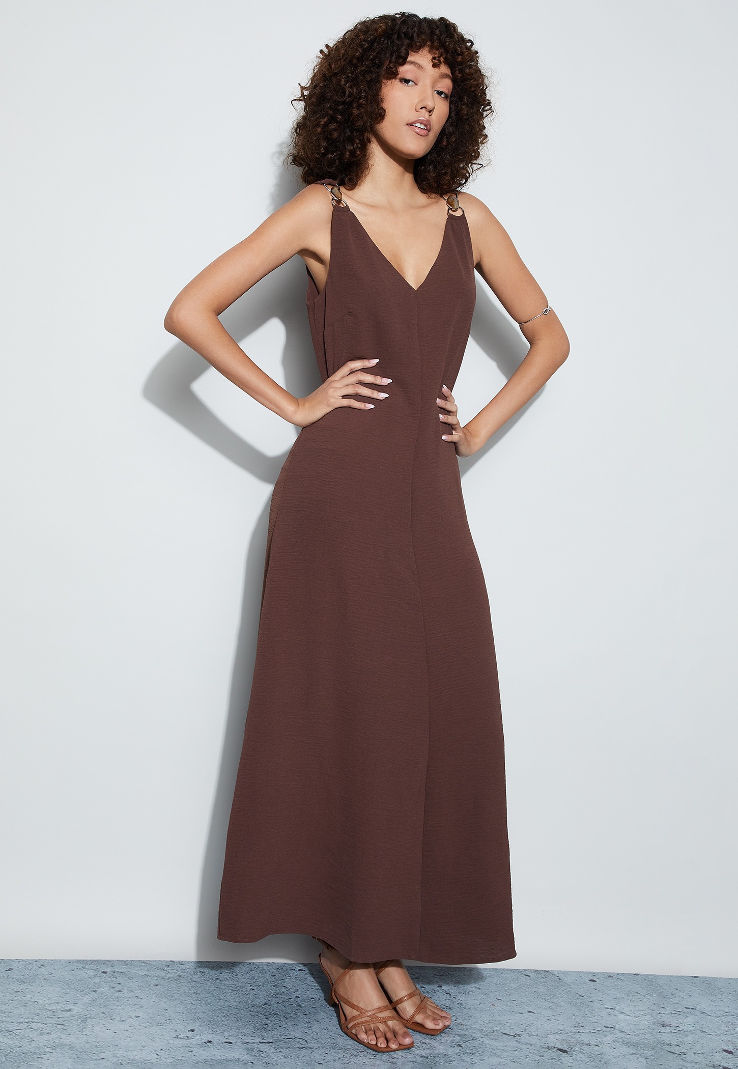 CODE Textured Sleeveless A-Line Dress-picture-32
