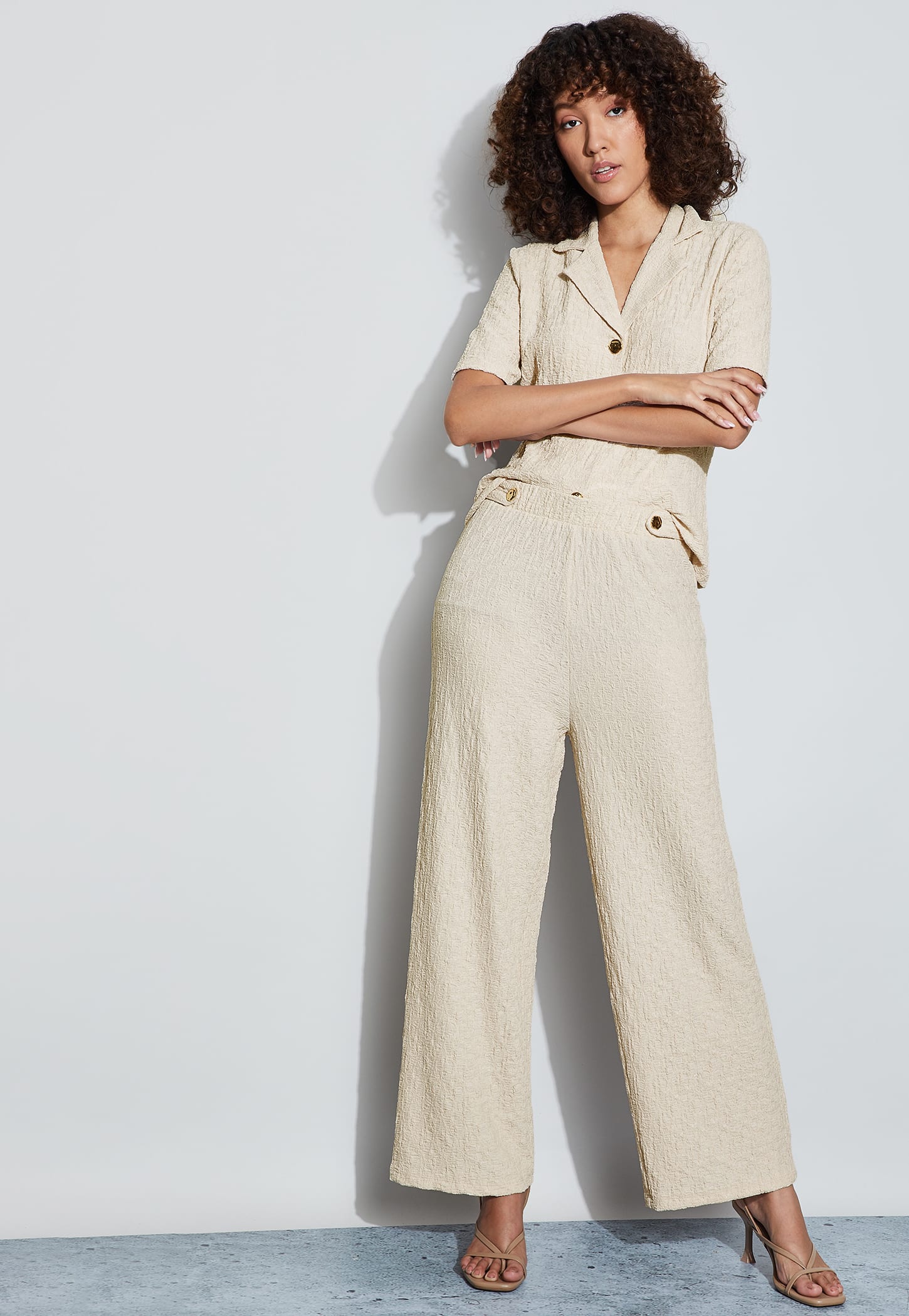 CODE Textured Knit Trousers-picture-39