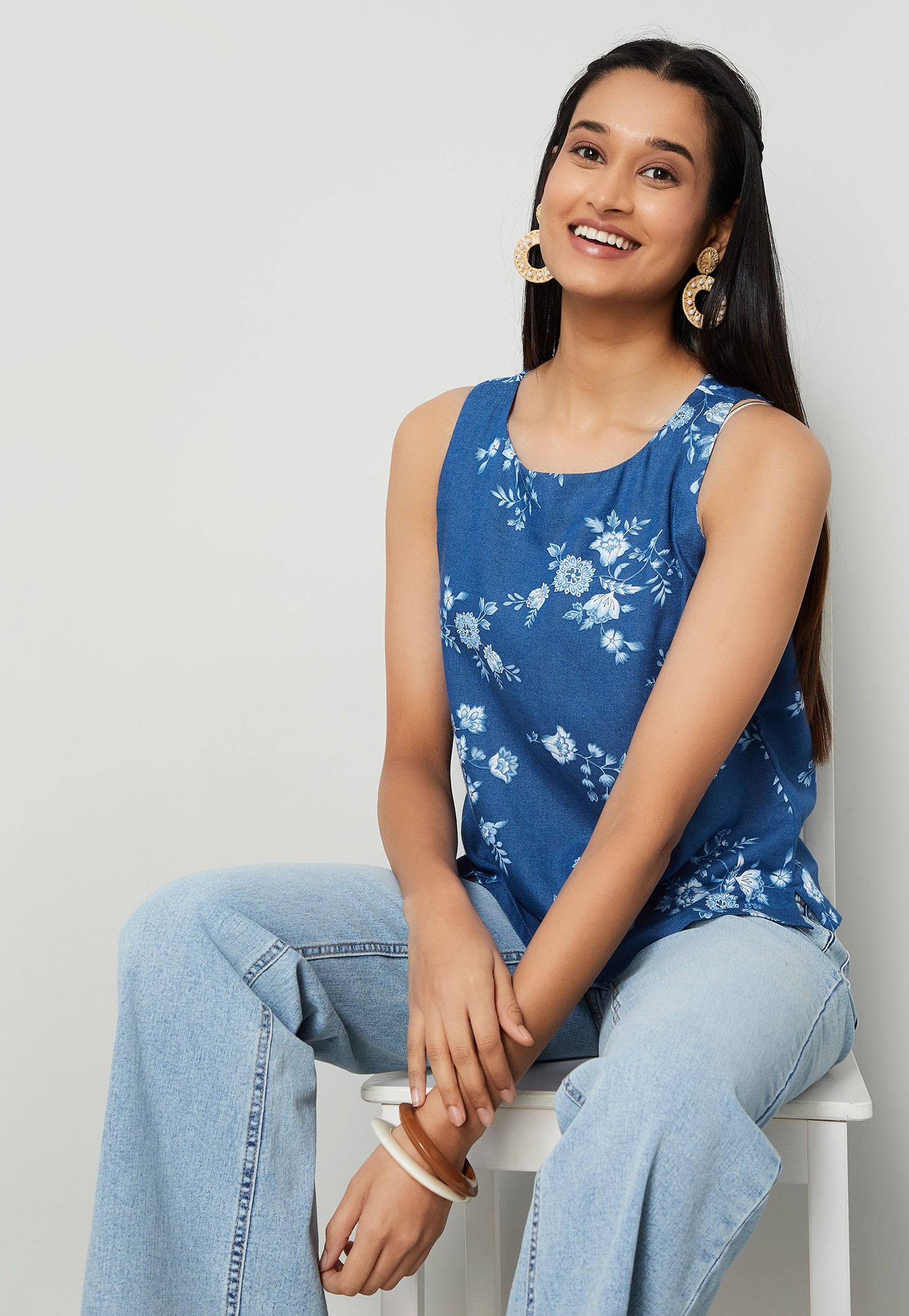 COLOUR ME BY MELANGE Floral Print Top-picture-17