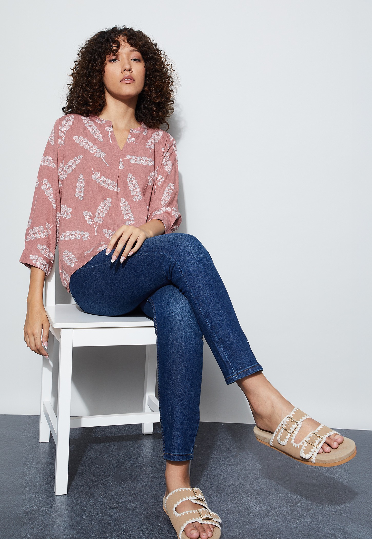 FAME FOREVER Printed Top-picture-40