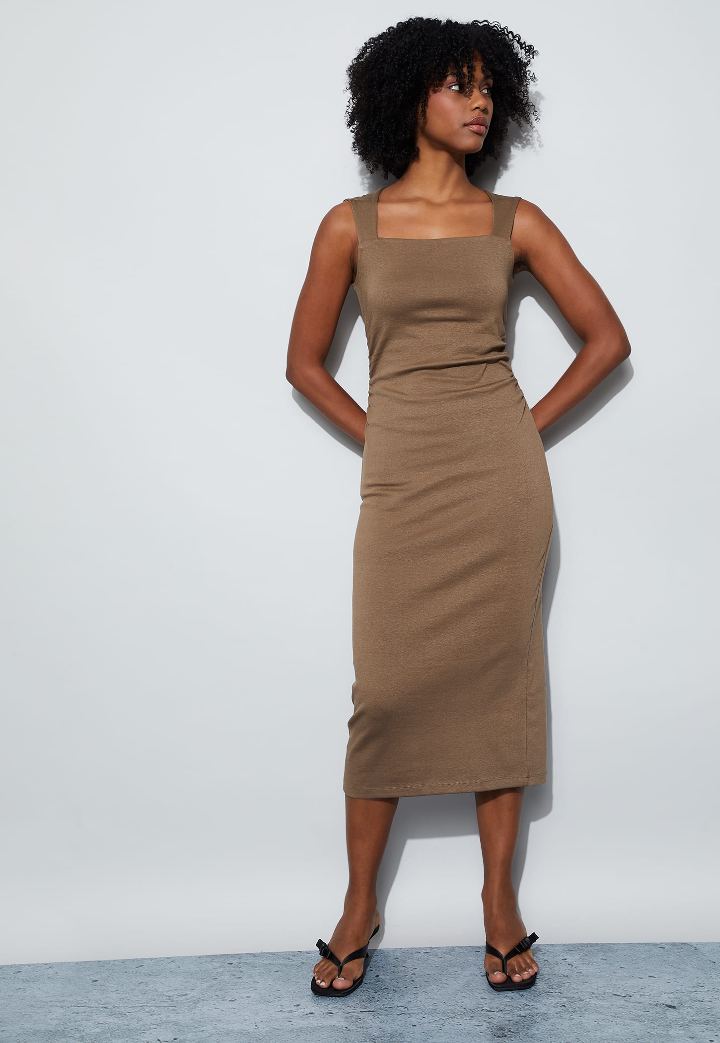 GINGER Ruched Sheath Dress-image-6
