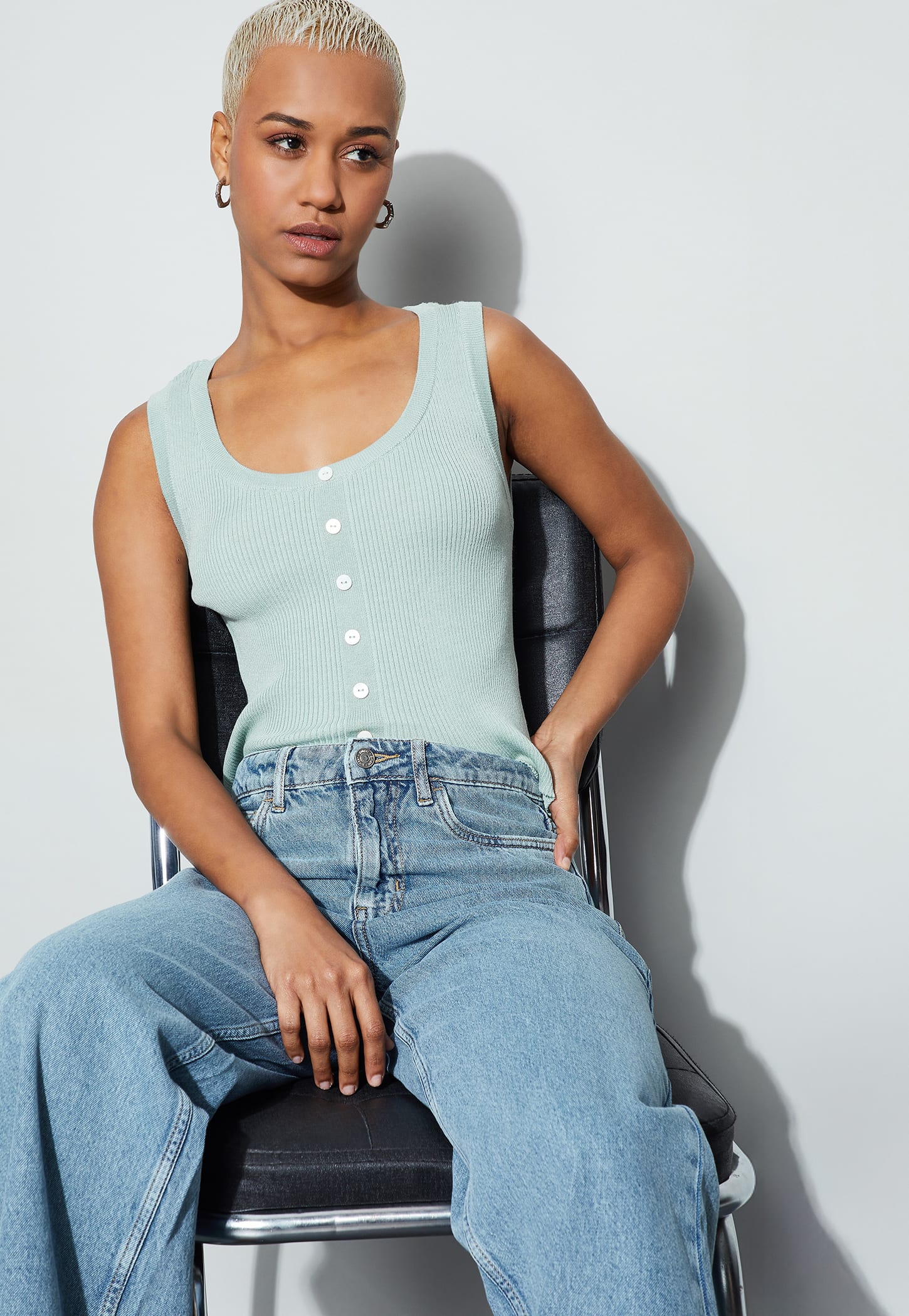 GINGER Ribbed Sleeveless Top-picture-17