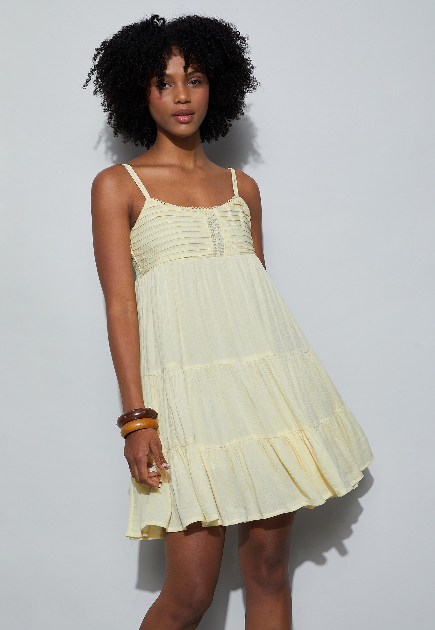 GINGER Pintuck Tiered Dress-picture-13