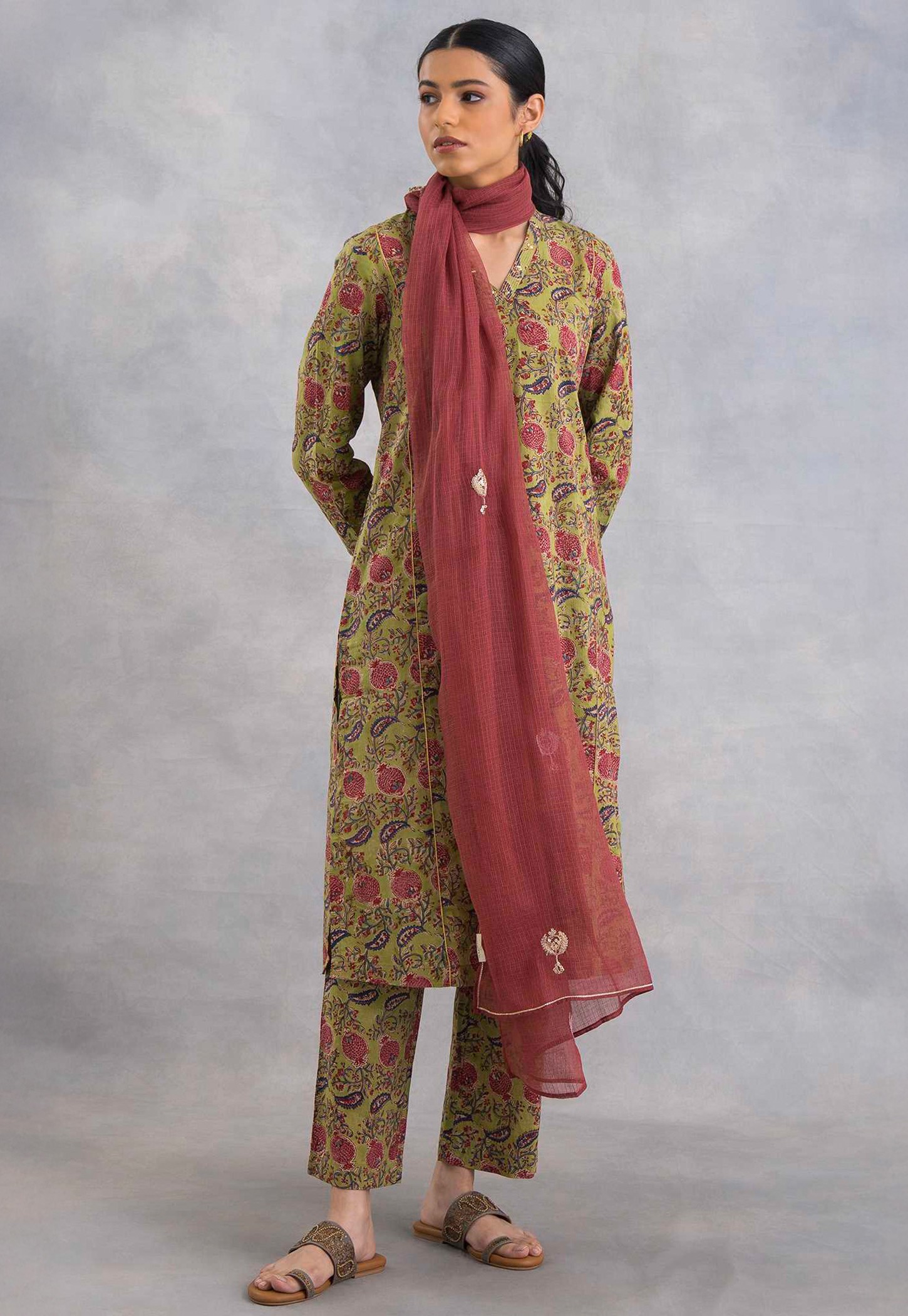 W Embroidered Ethnic Dupatta-picture-48