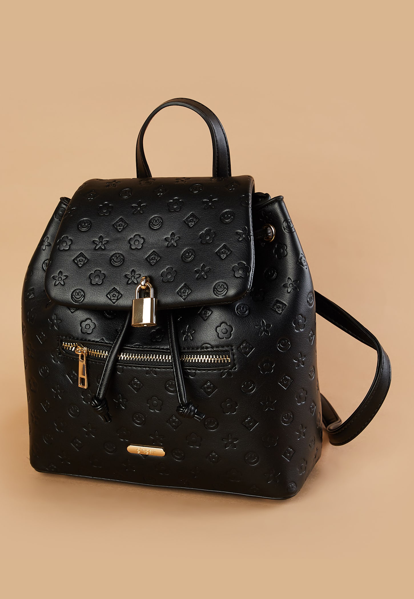 GINGER Embossed Design Backpack