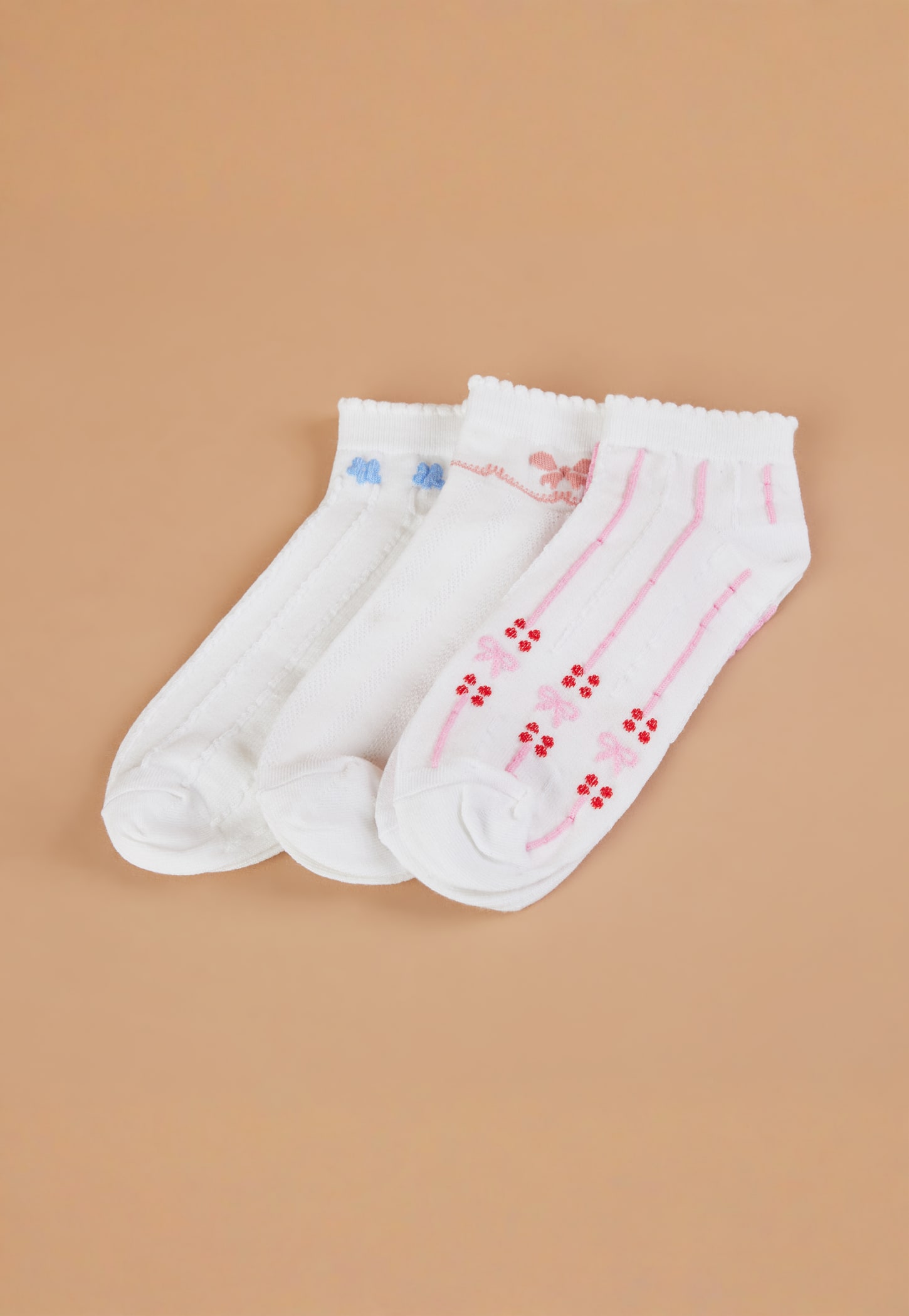 GINGER Knitted Ankle Length Socks - Pack of 3-picture-36