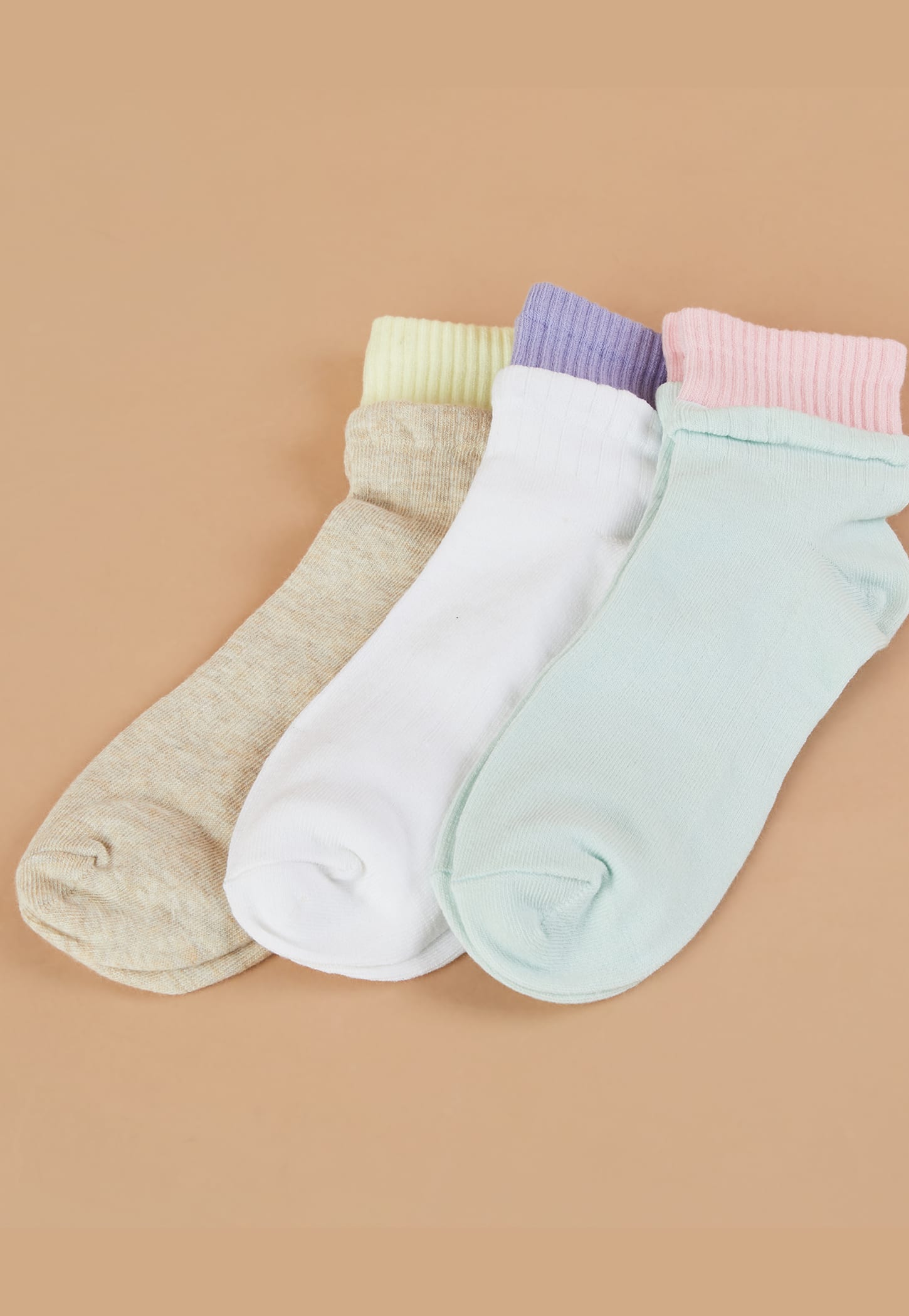 GINGER Knitted Ankle Length Socks - Pack of 3-picture-32