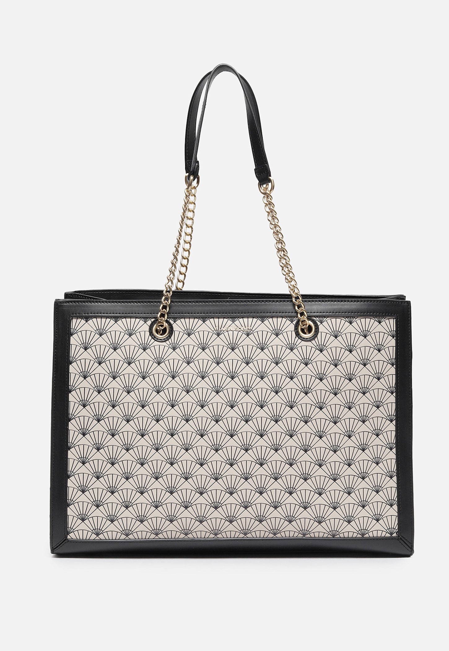 ALLEN SOLLY Geometric Print Laptop Bag-picture-29