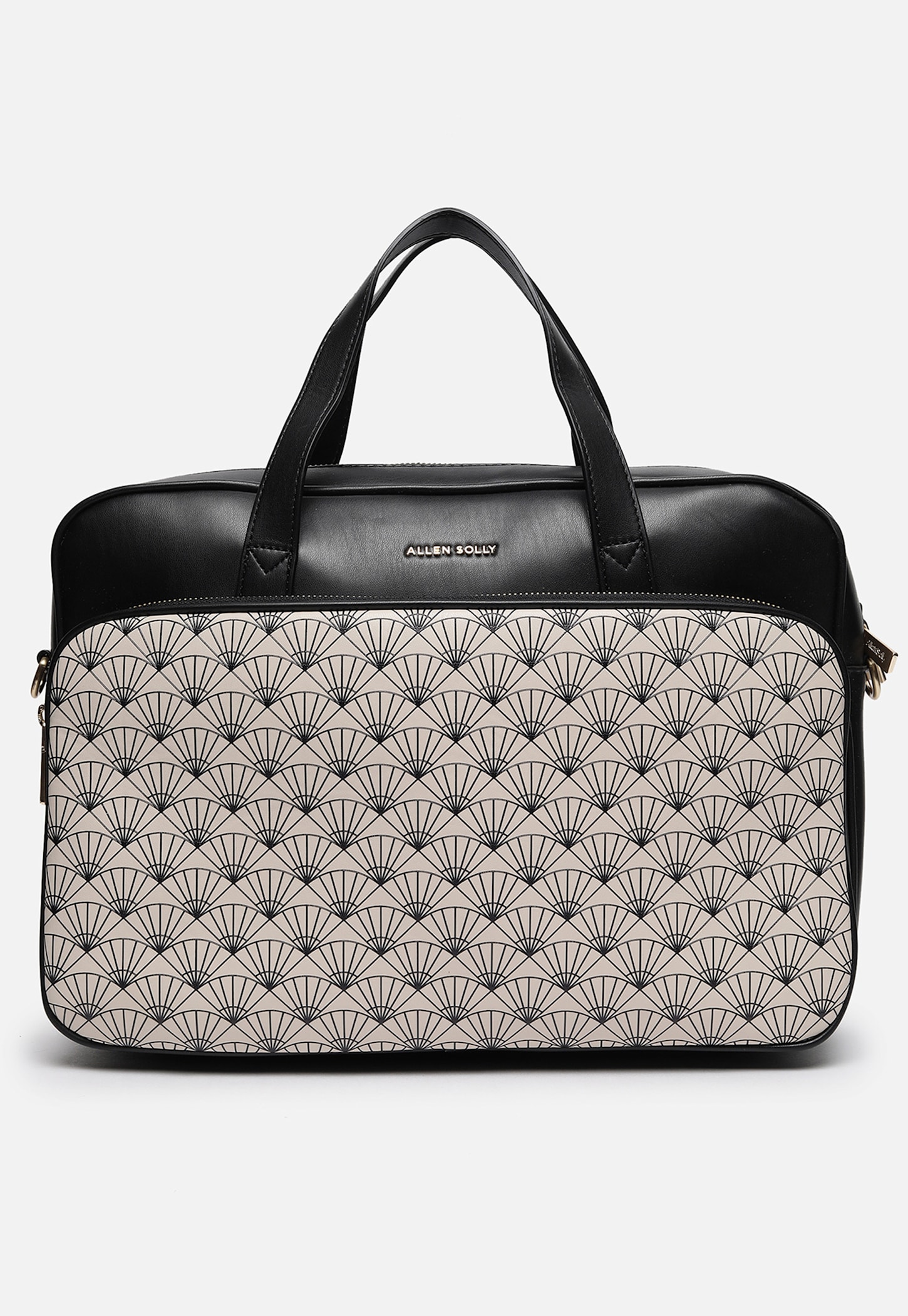 ALLEN SOLLY Geometric Print Laptop Bag-picture-18