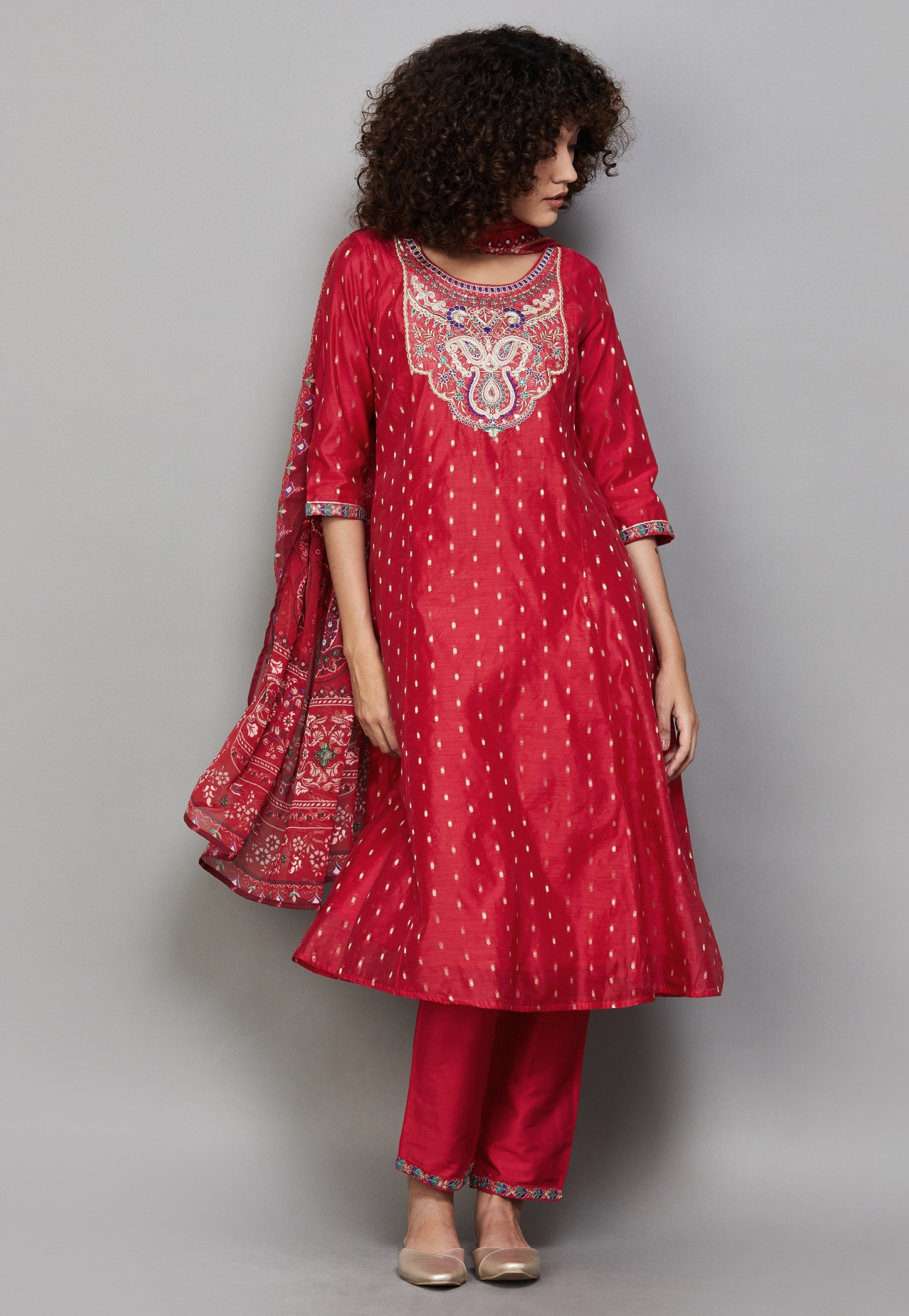 AURELIA Embroidered Straight Kurta Set-image-37