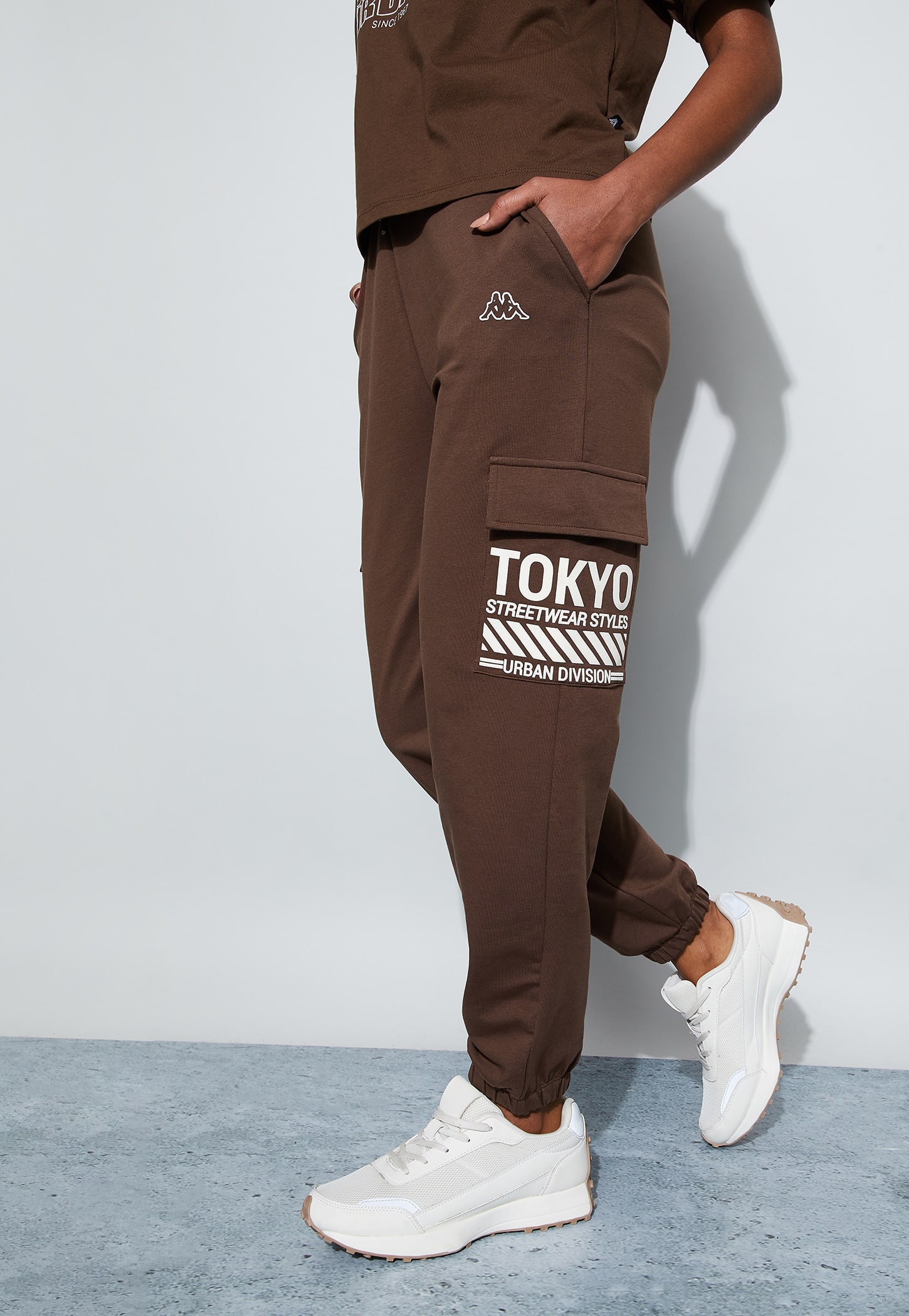 KAPPA Printed Sports Joggers-image-4