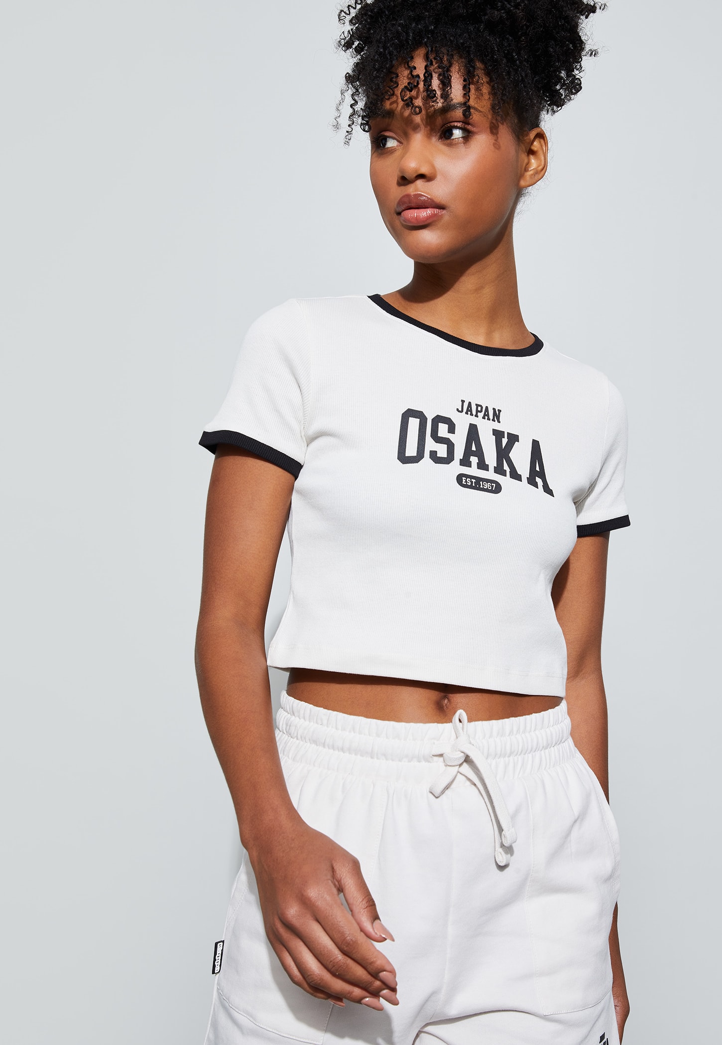 KAPPA Printed Cropped T-shirt-picture-46