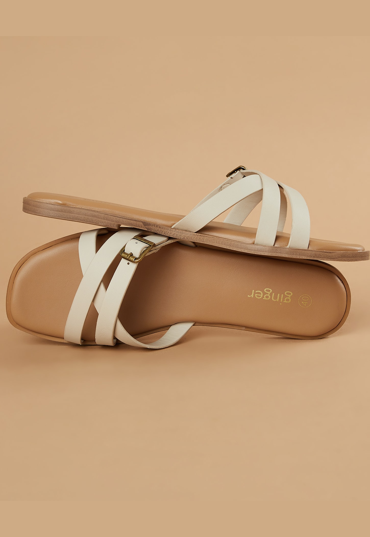 GINGER Textured Flat Sandals-picture-35