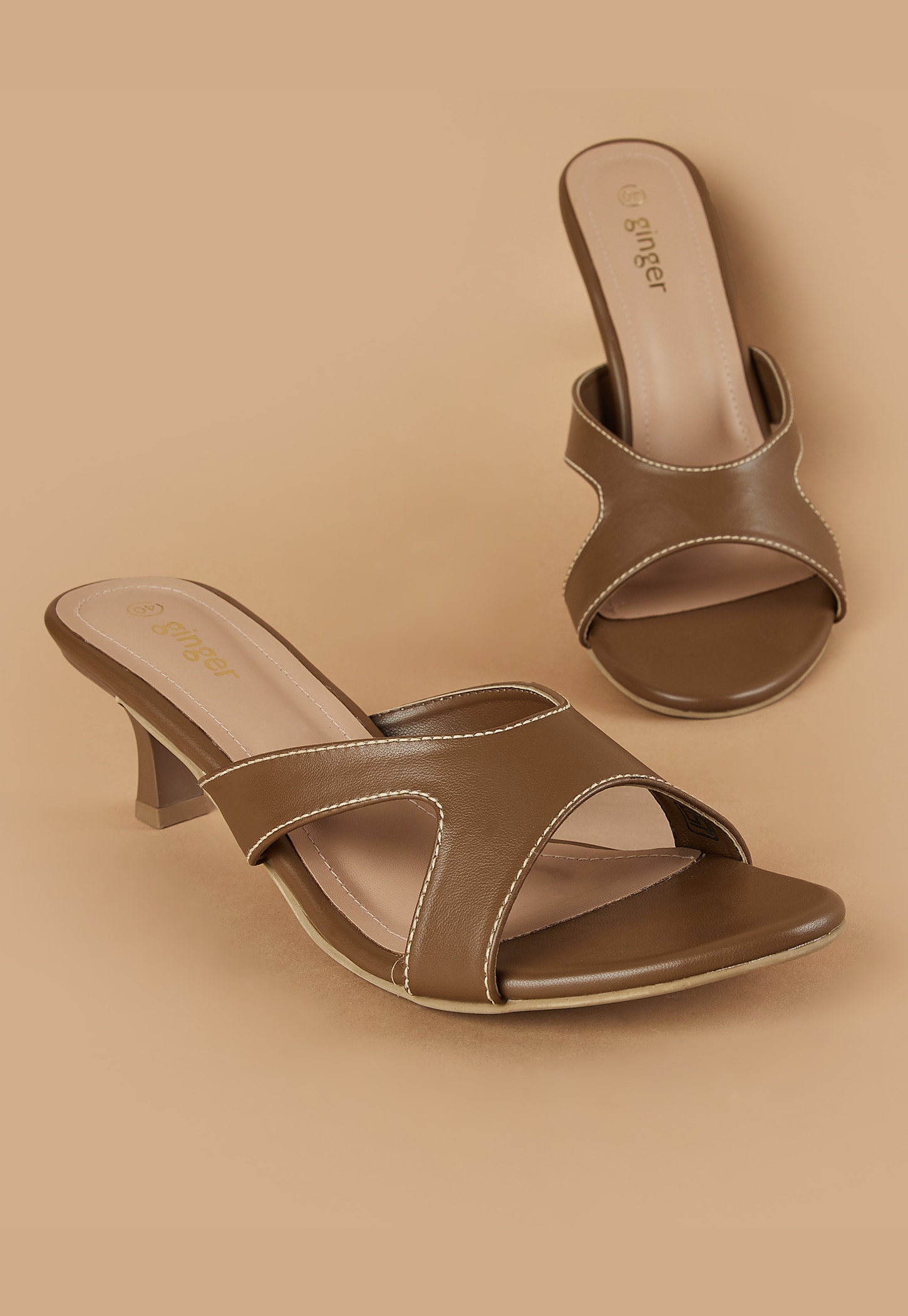 GINGER Solid Kitten Heels-picture-16