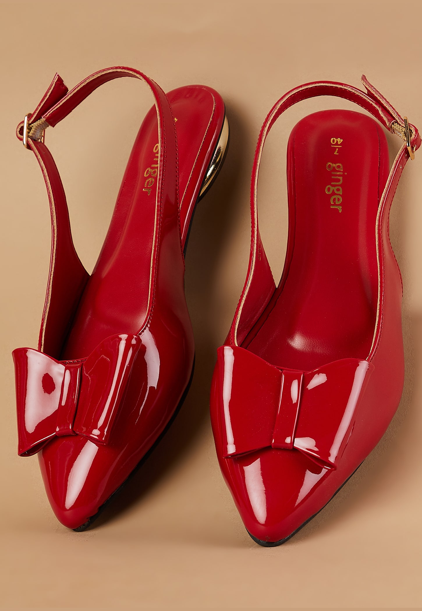 GINGER Bow Detailed Flats with Slingback-picture-29