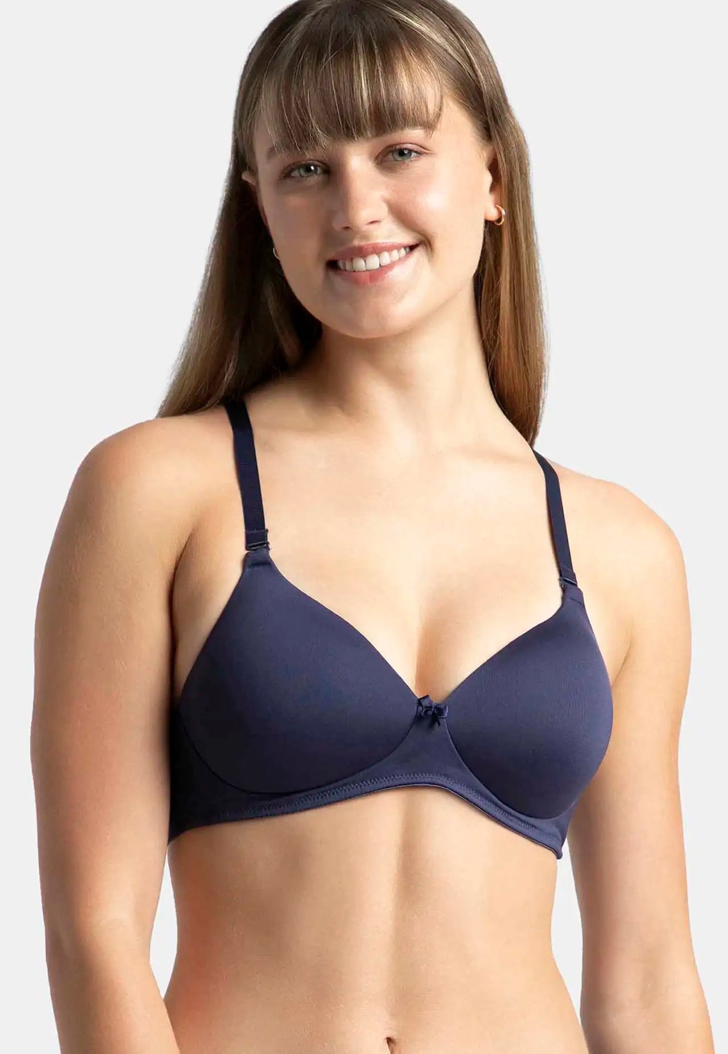 JOCKEY Solid Padded Non-Wired Balconette Bra-picture-35