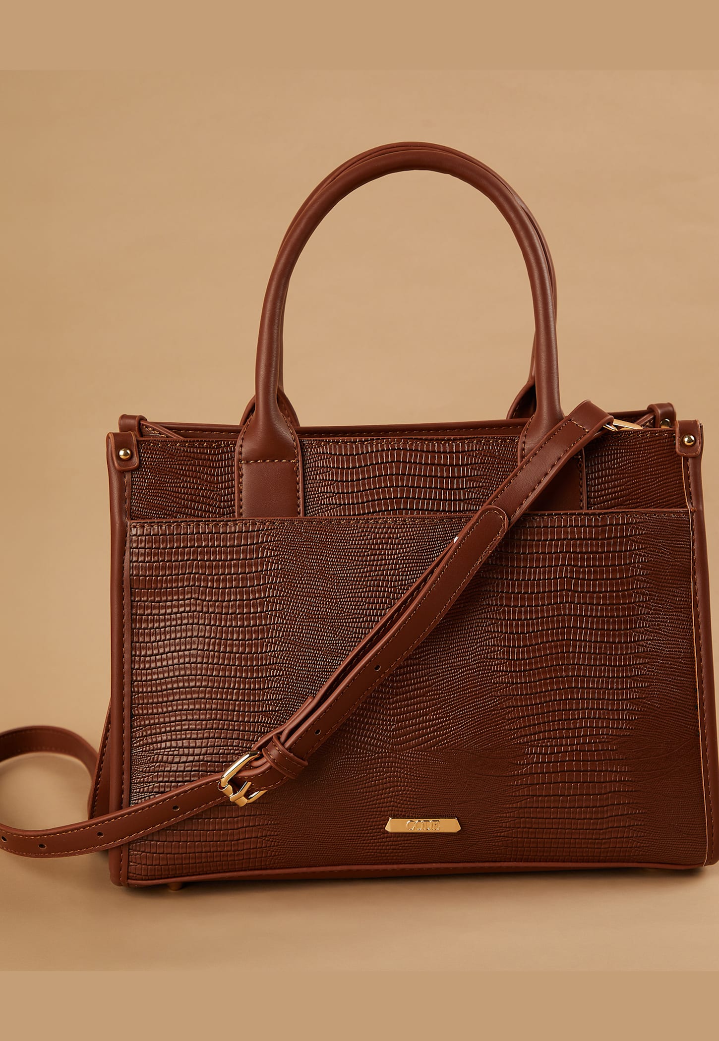 CODE Embossed Handheld Bag-picture-14