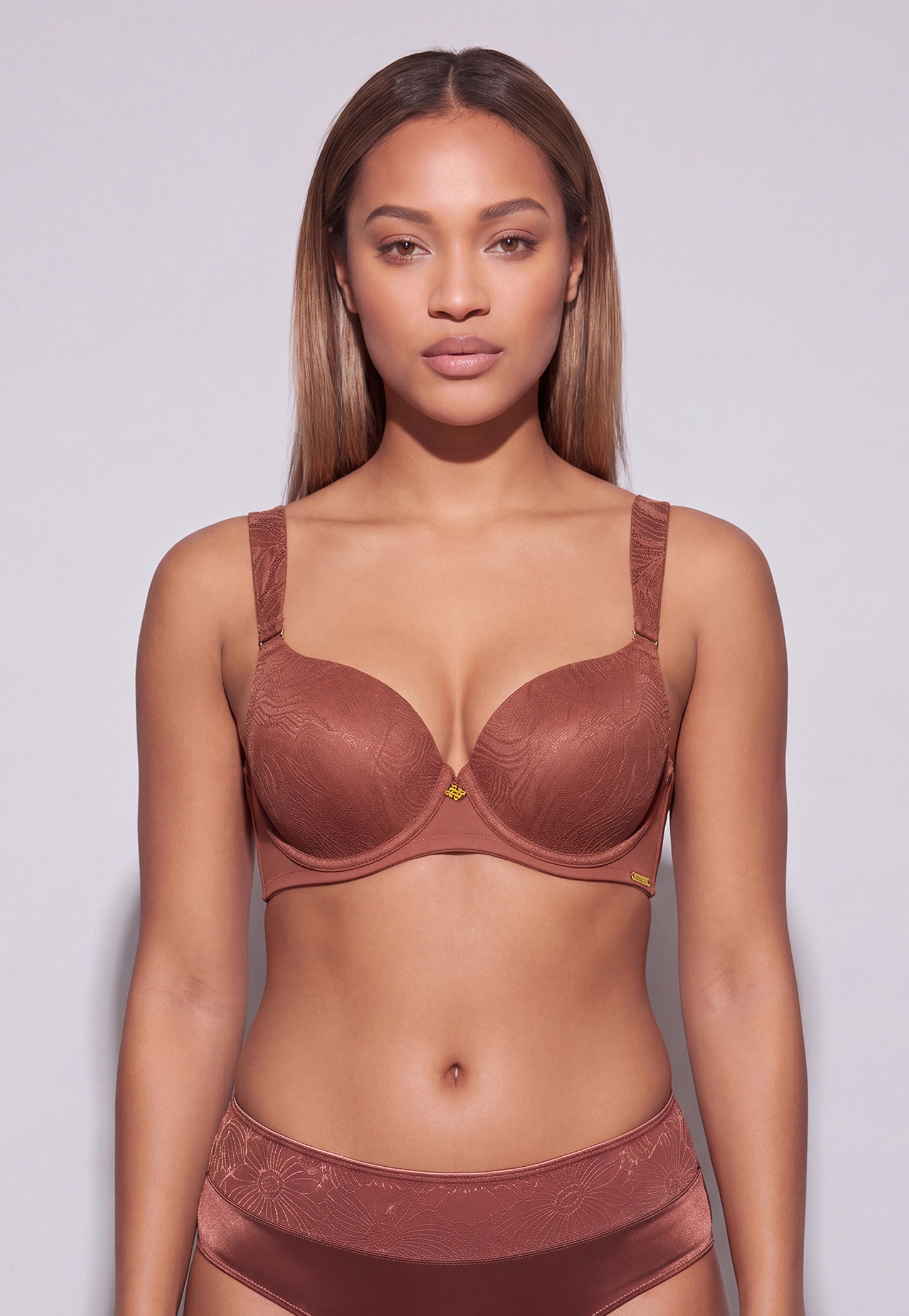 AMANTE Signature Lace Padded Wired Seamed T-Shirt Bra-picture-43