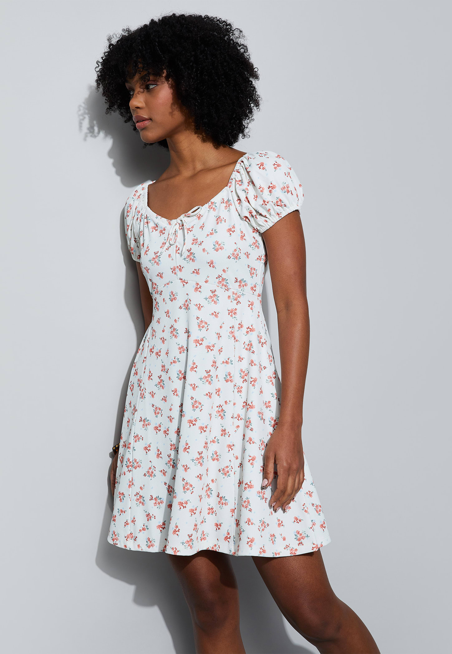 GINGER Floral Print Skater Dress-picture-36