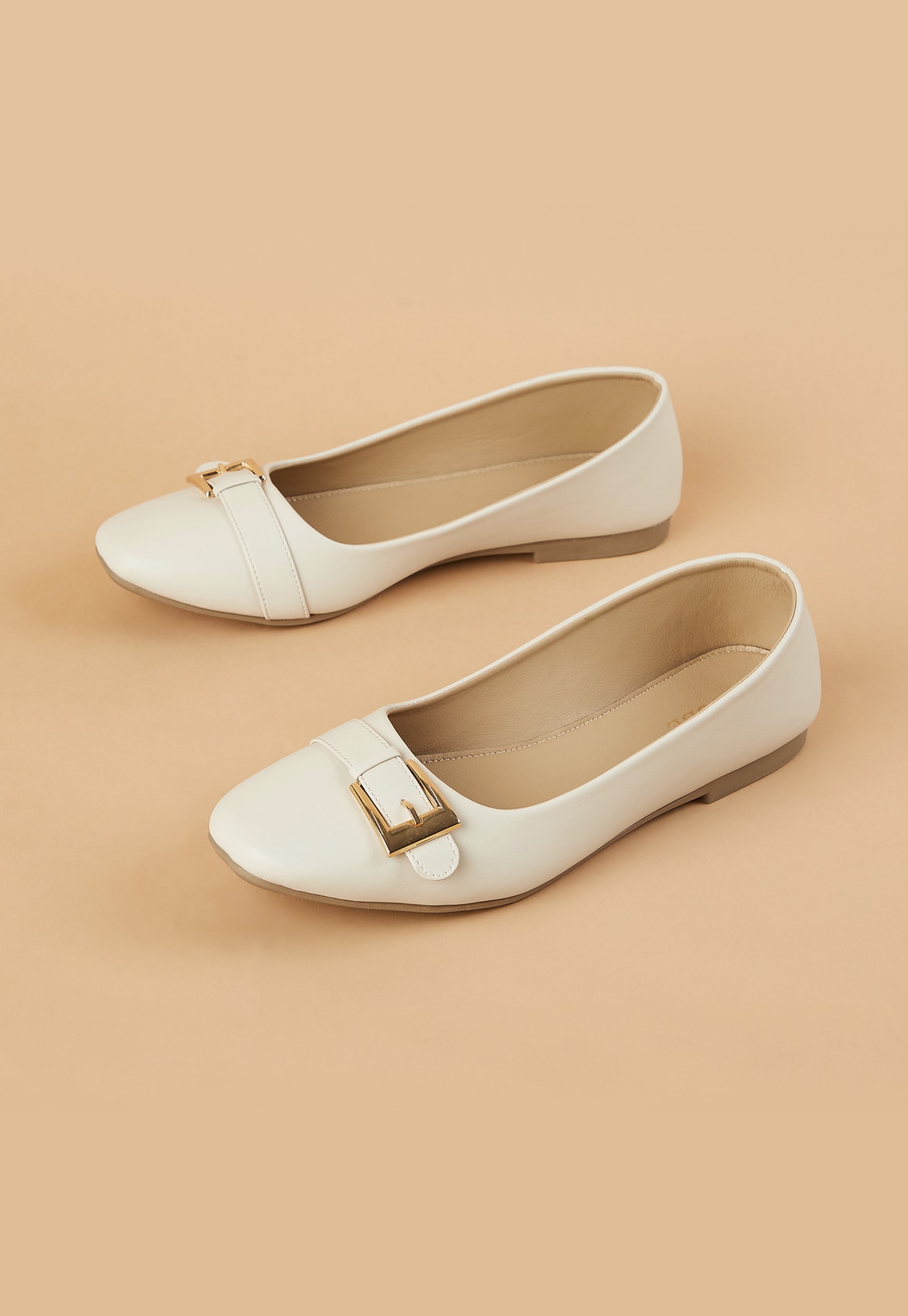 CODE Solid Buckle Detail Ballerinas-picture-28