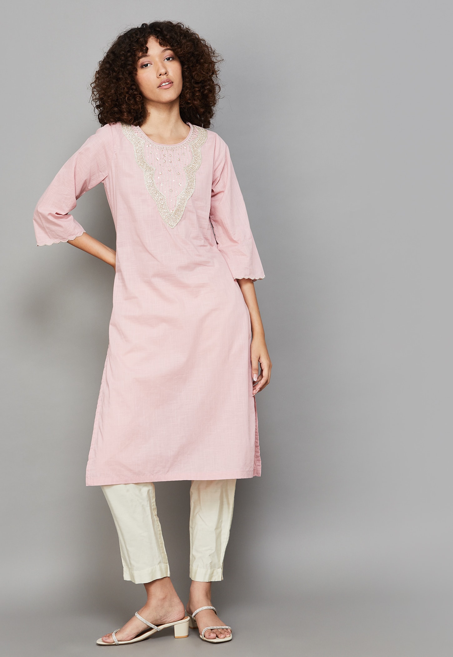 BIBA Embroidered Straight Kurta-picture-12