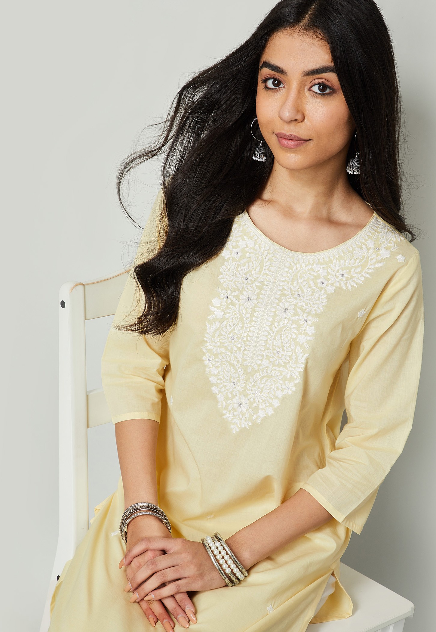 MELANGE Embroidered Straight Kurta-picture-34