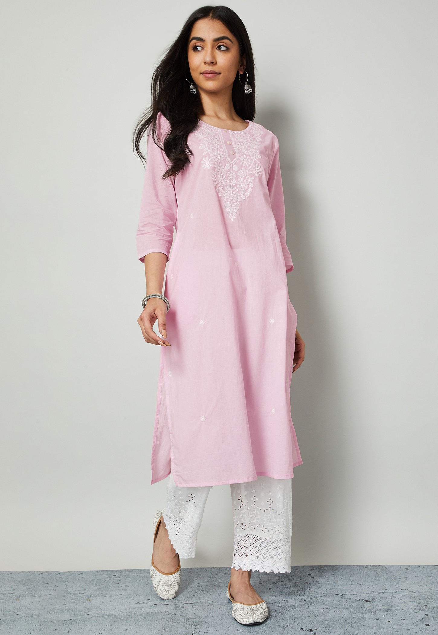 MELANGE Embroidered Straight Kurta-picture-49