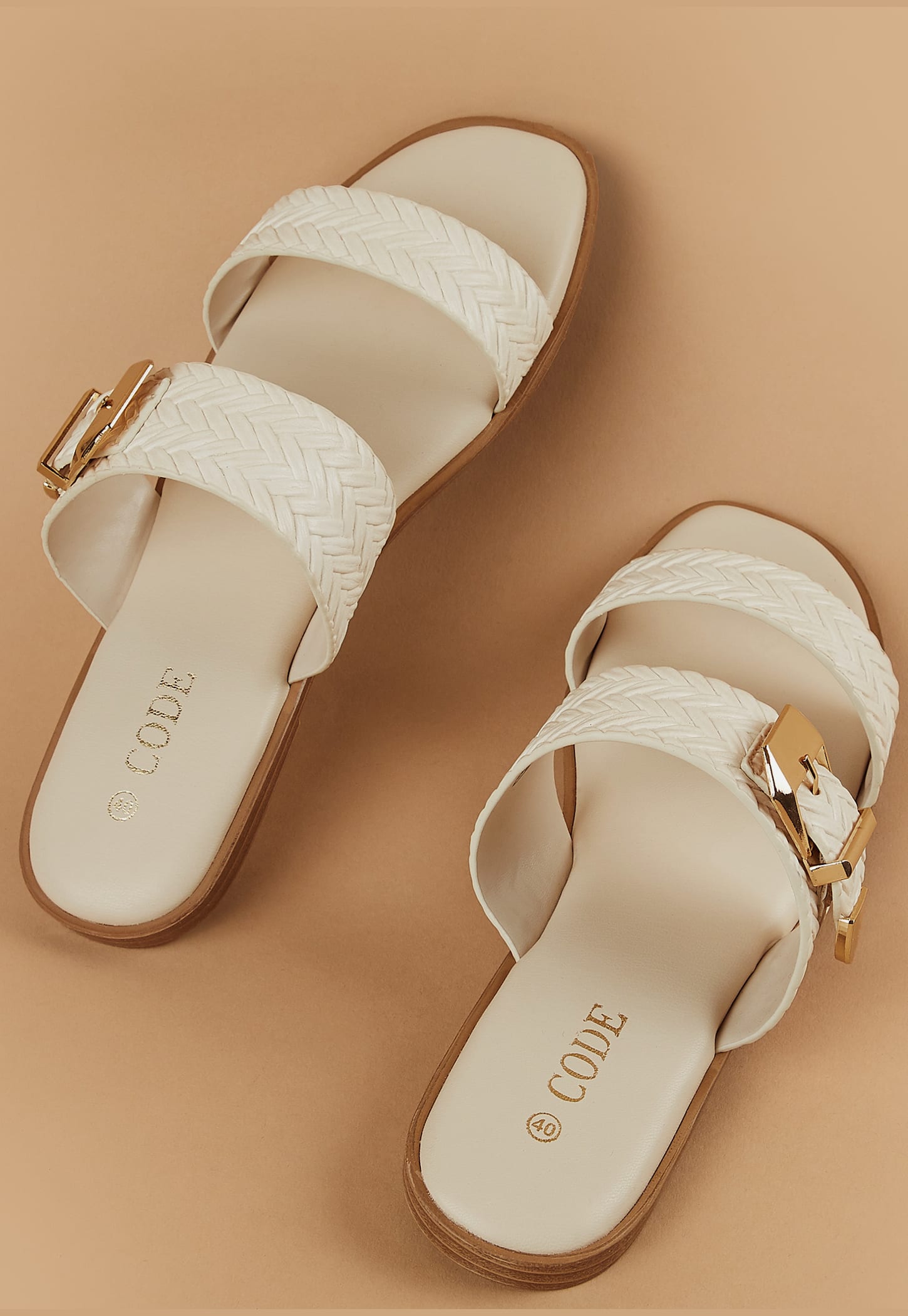 CODE Herringbone Patterned Flats-image-41
