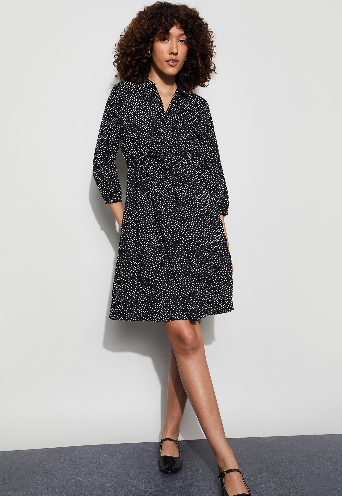 FAME FOREVER Polka Dots A-line Dress-picture-36
