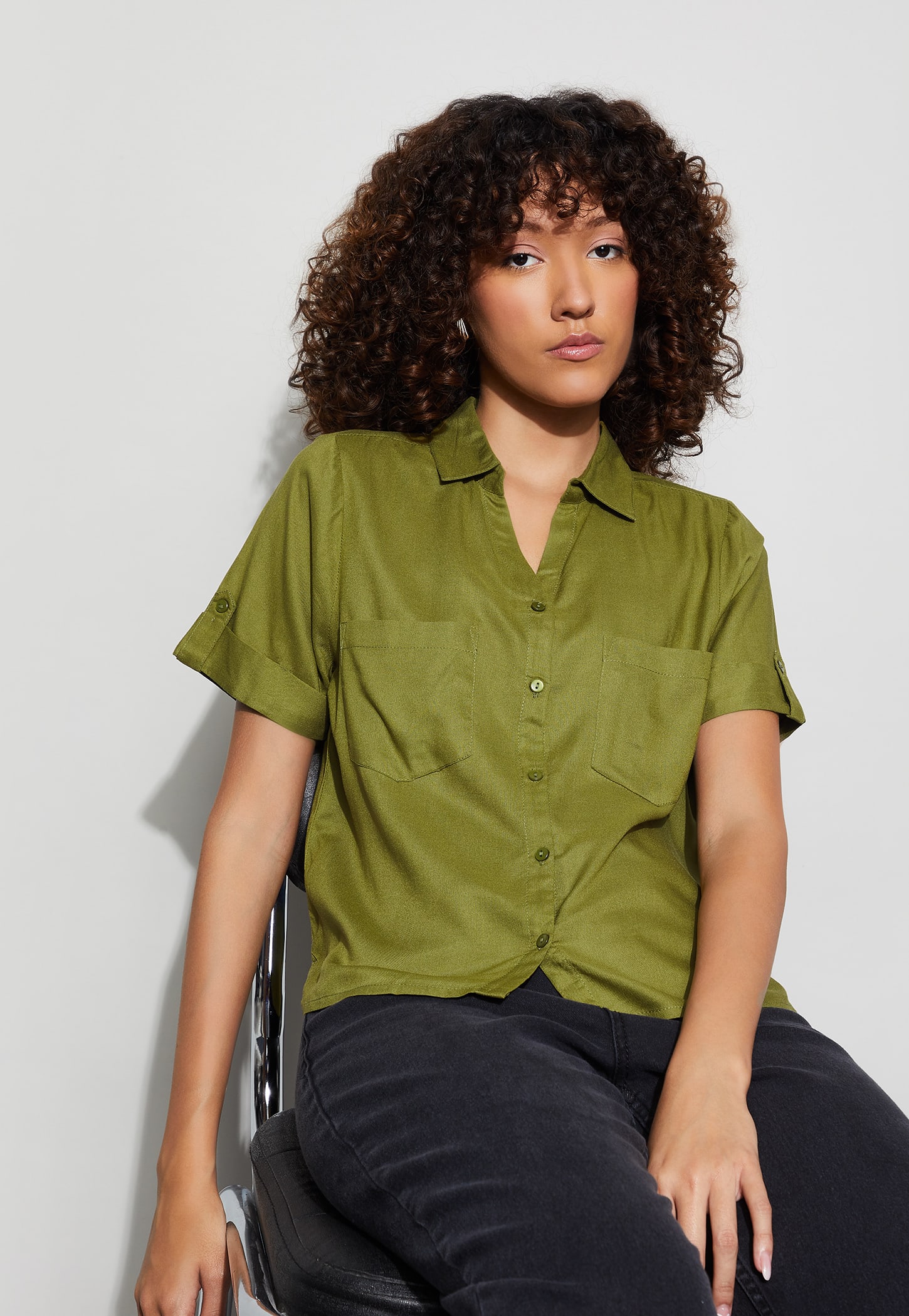 FAME FOREVER Solid Regular Fit Shirt-picture-16