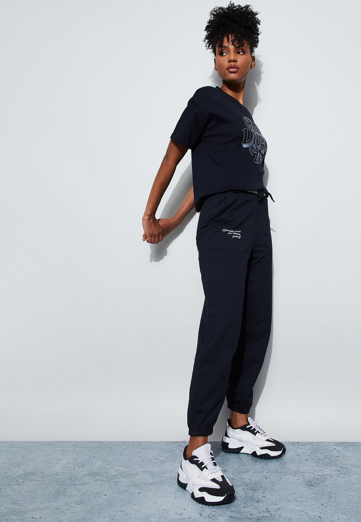 KAPPA Typographic Print Joggers-picture-54