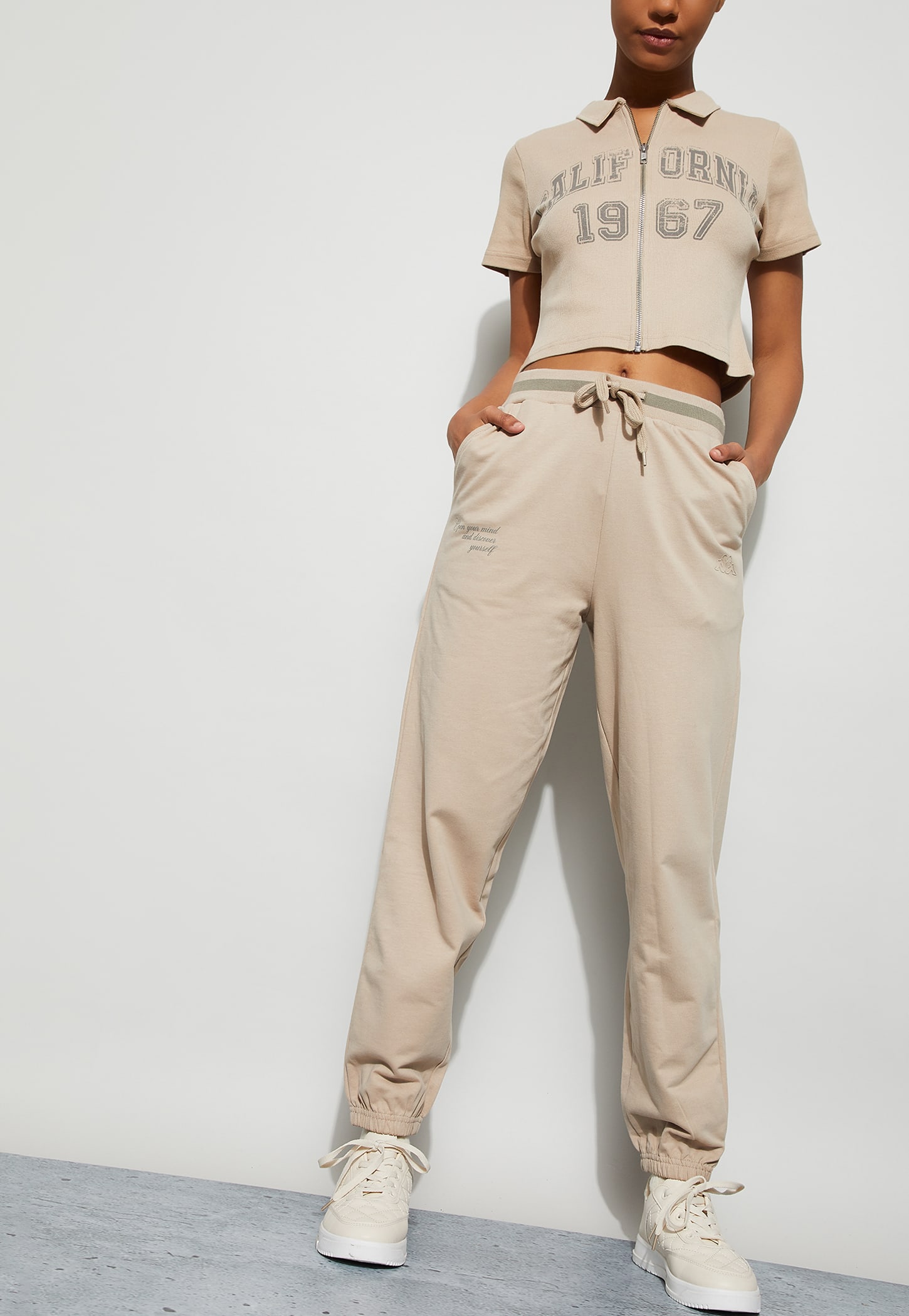 KAPPA Typographic Print Joggers-picture-19