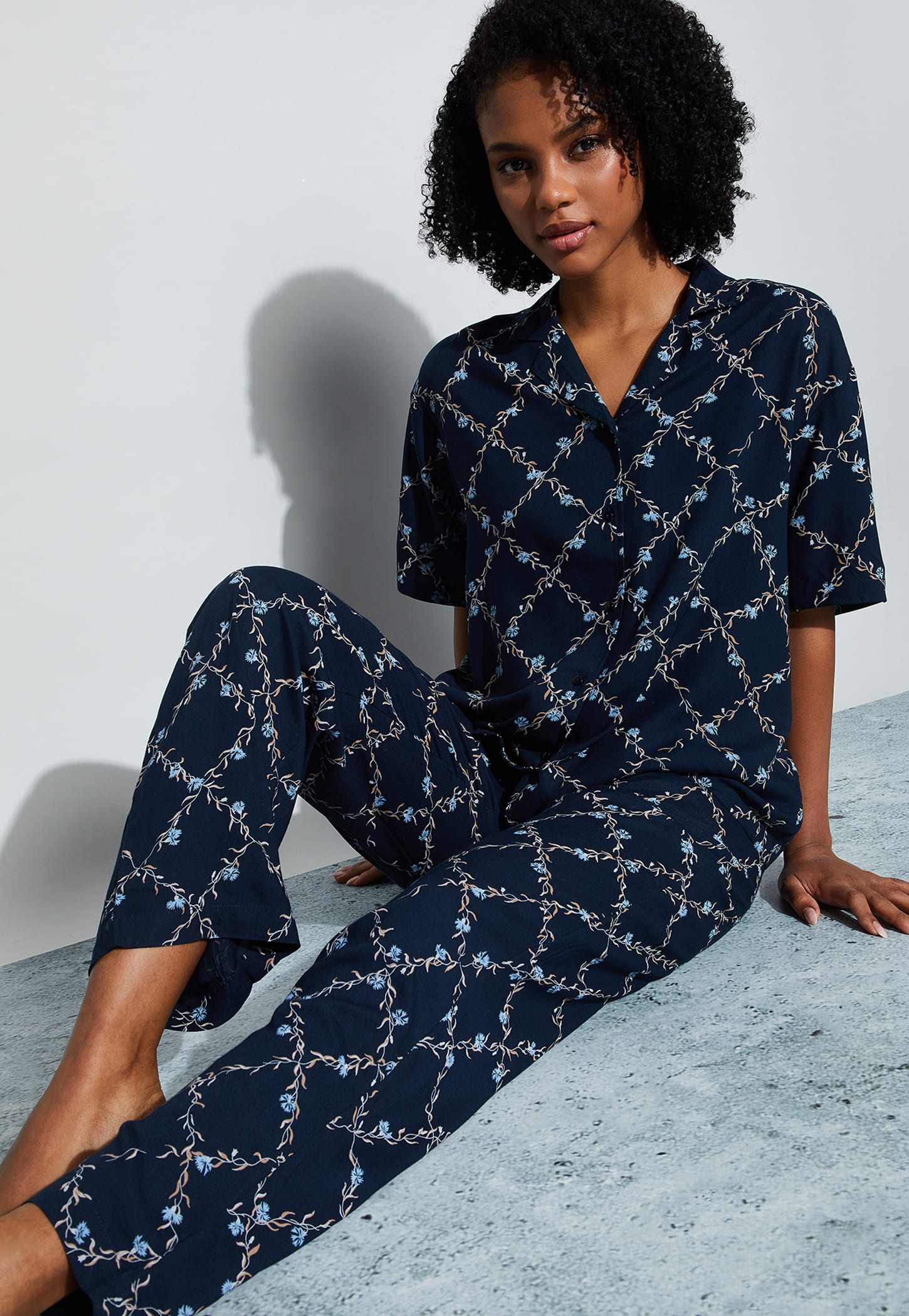 GINGER Floral Print Night Suit