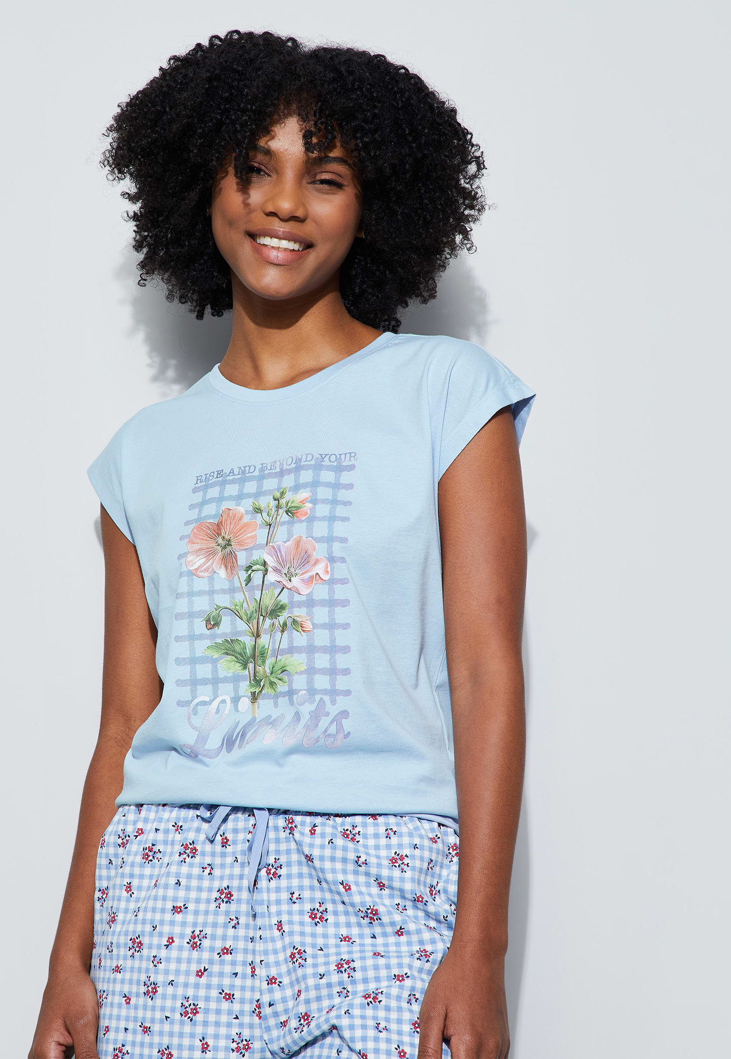 GINGER Floral Print Lounge T-shirt-picture-33