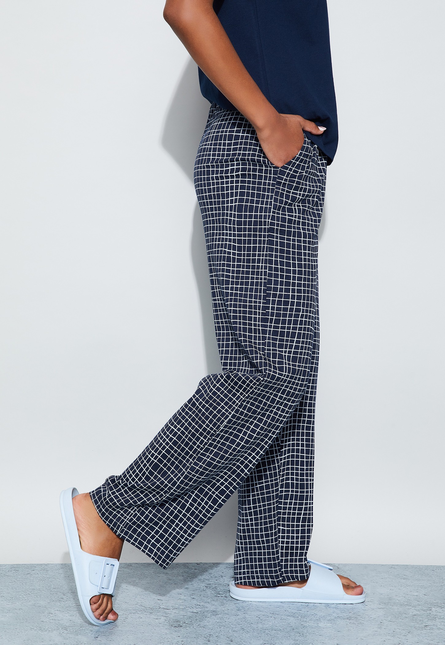GINGER Checked Elasticated Pyjamas-picture-34