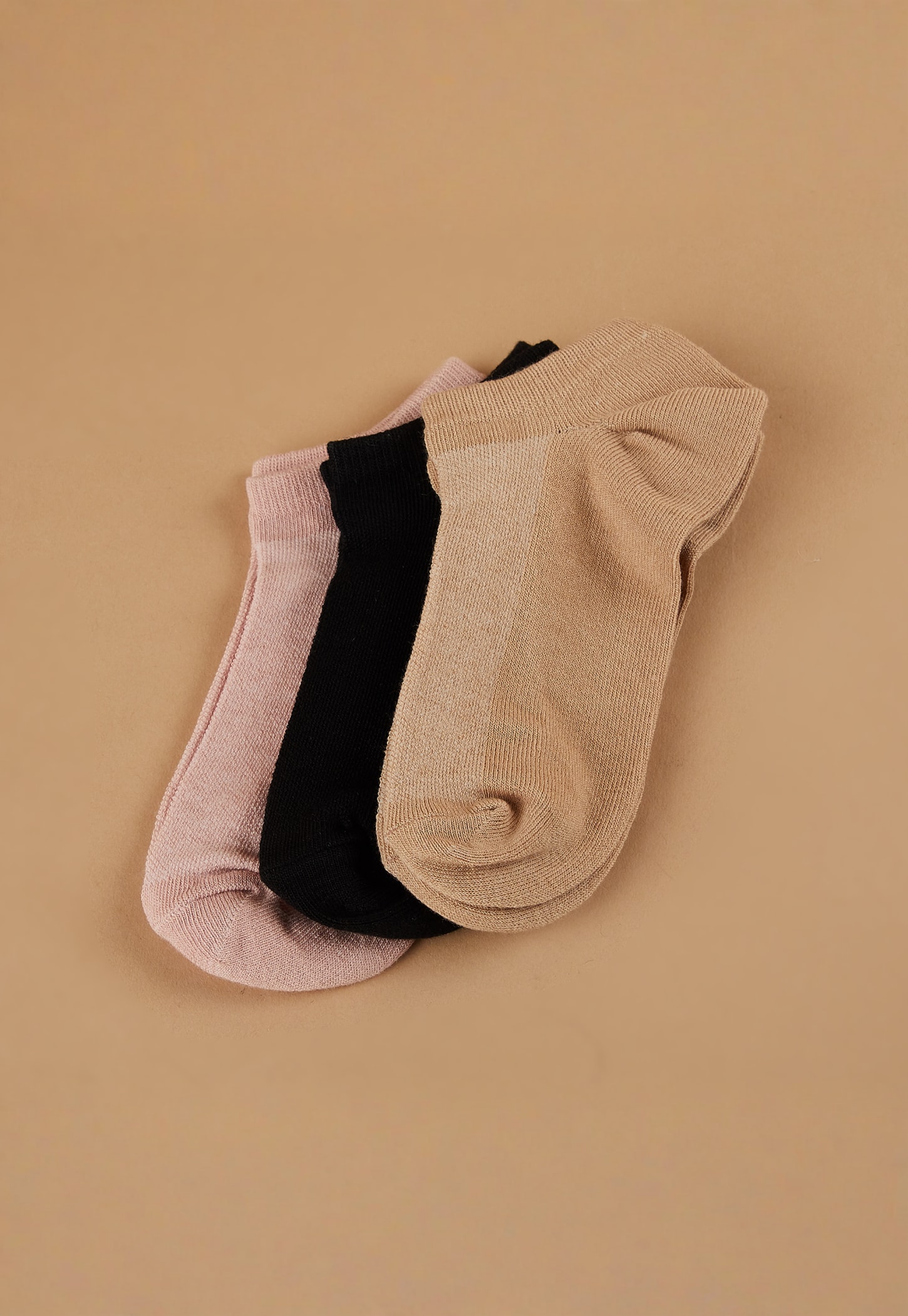 GINGER Knitted Bini Ankle-Length Socks - Pack of 3-picture-40