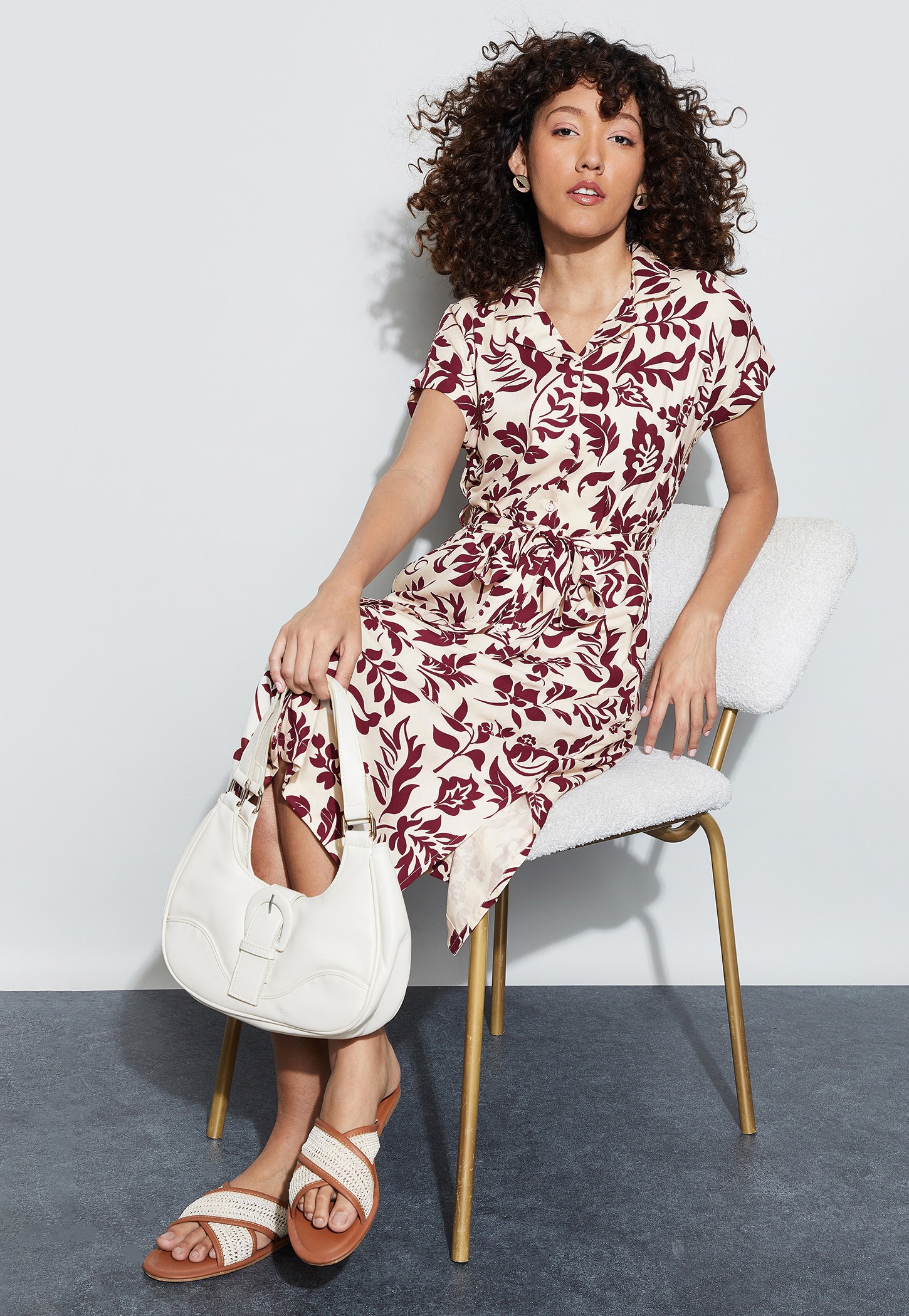FAME FOREVER Floral Print Midi Dress-picture-31