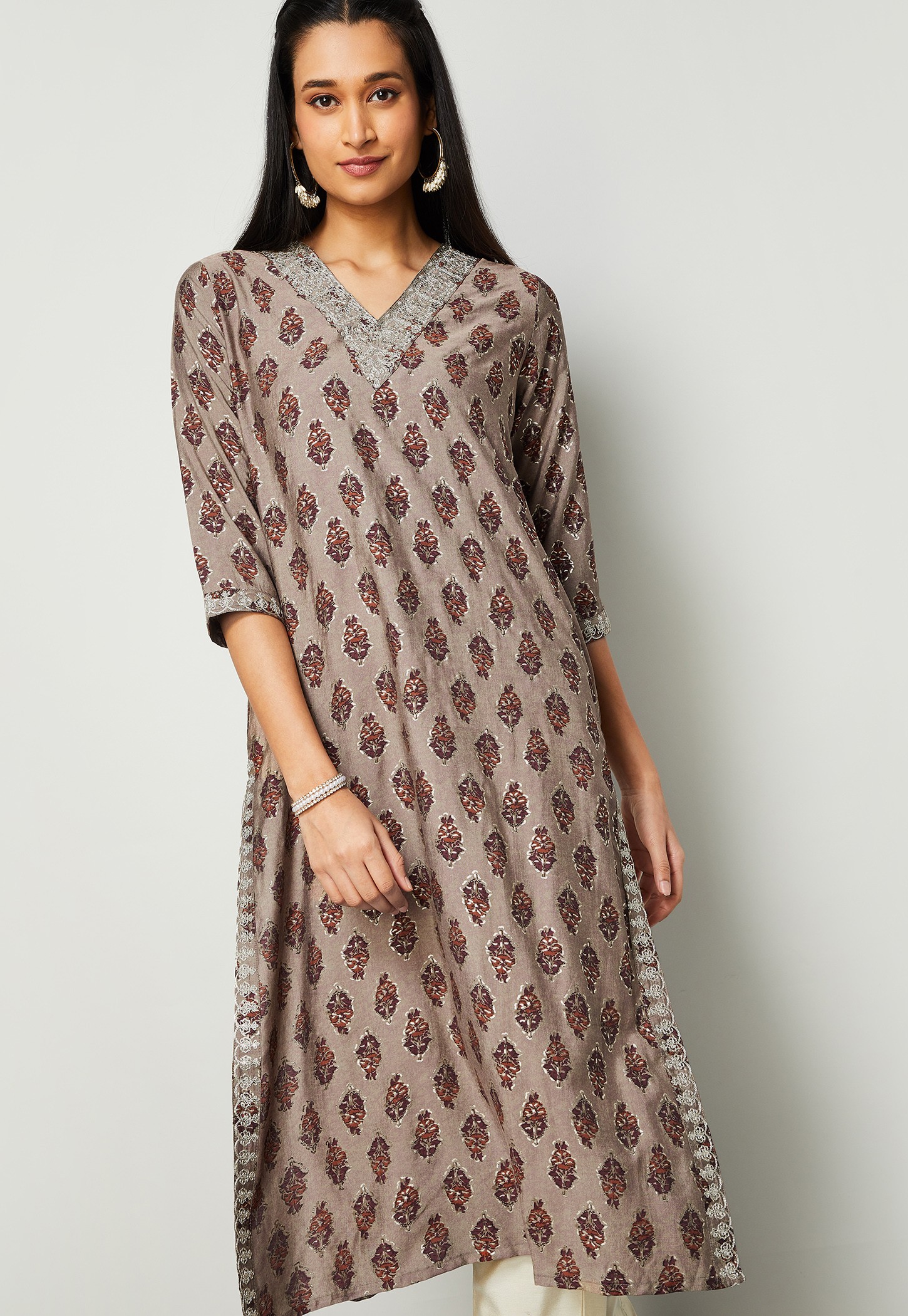 MELANGE Printed Straight Kurta-picture-42