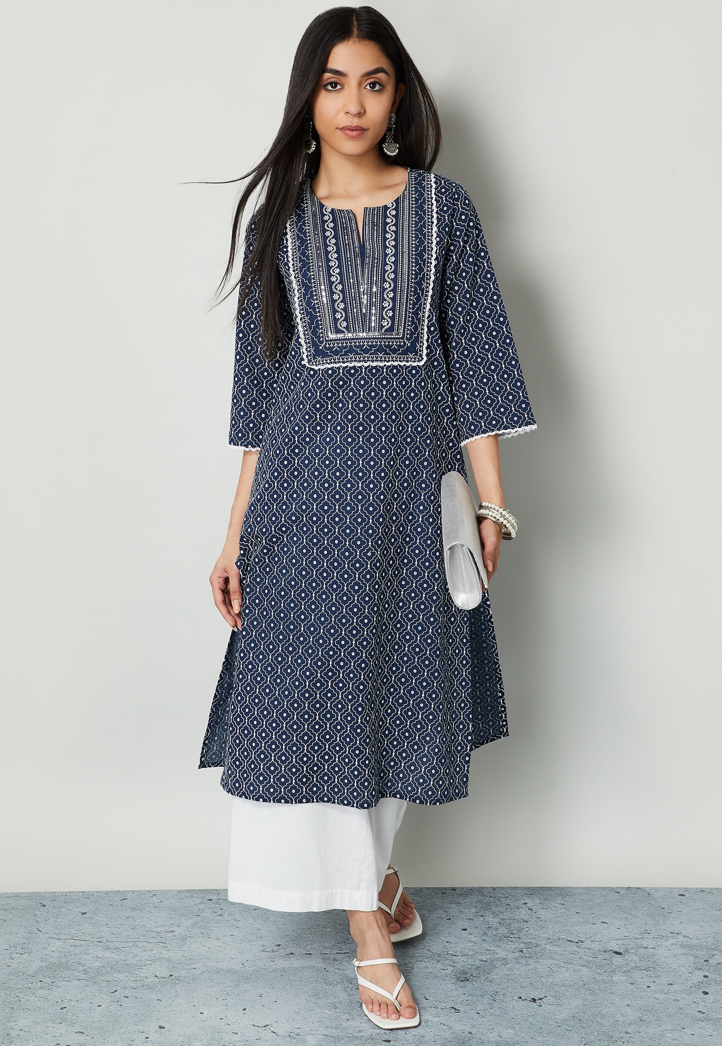 MELANGE Printed Straight Kurta-picture-27